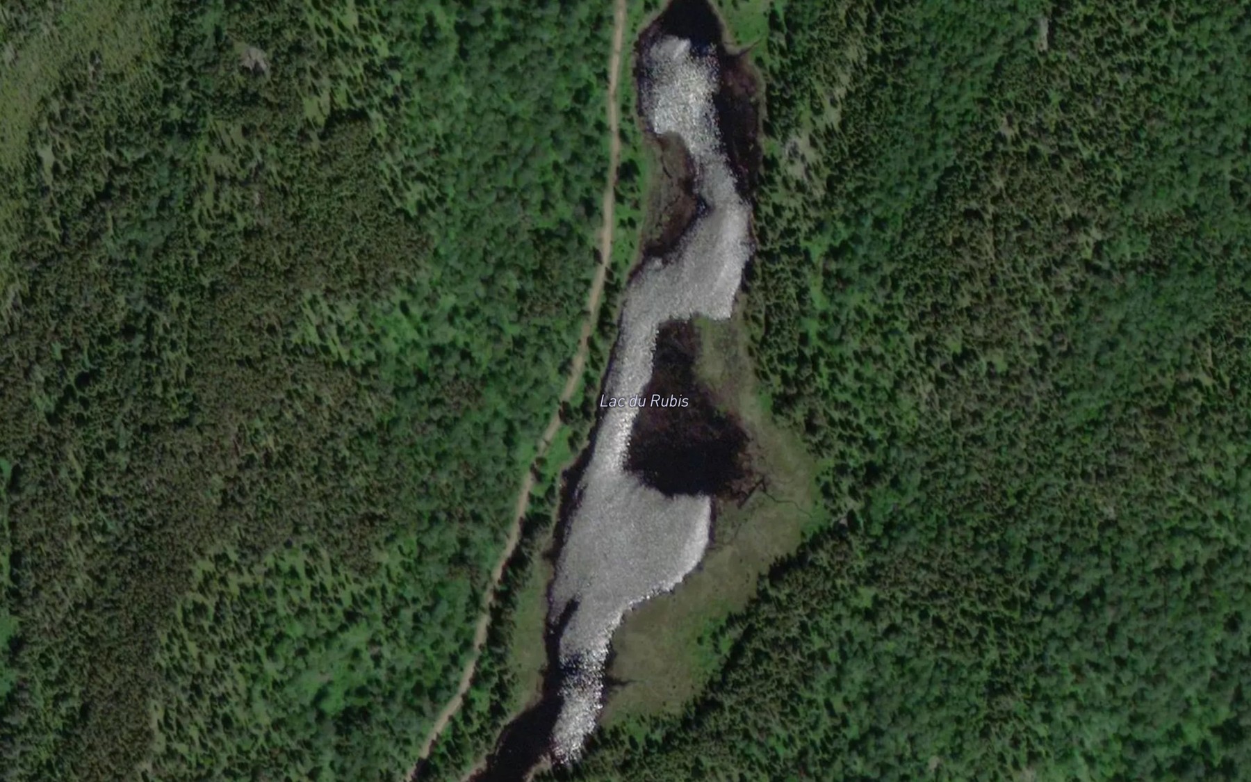 Satellite map of the Lac de la Sterne