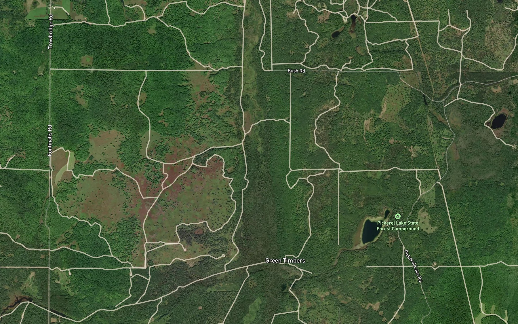 Satellite map of the Club Stream