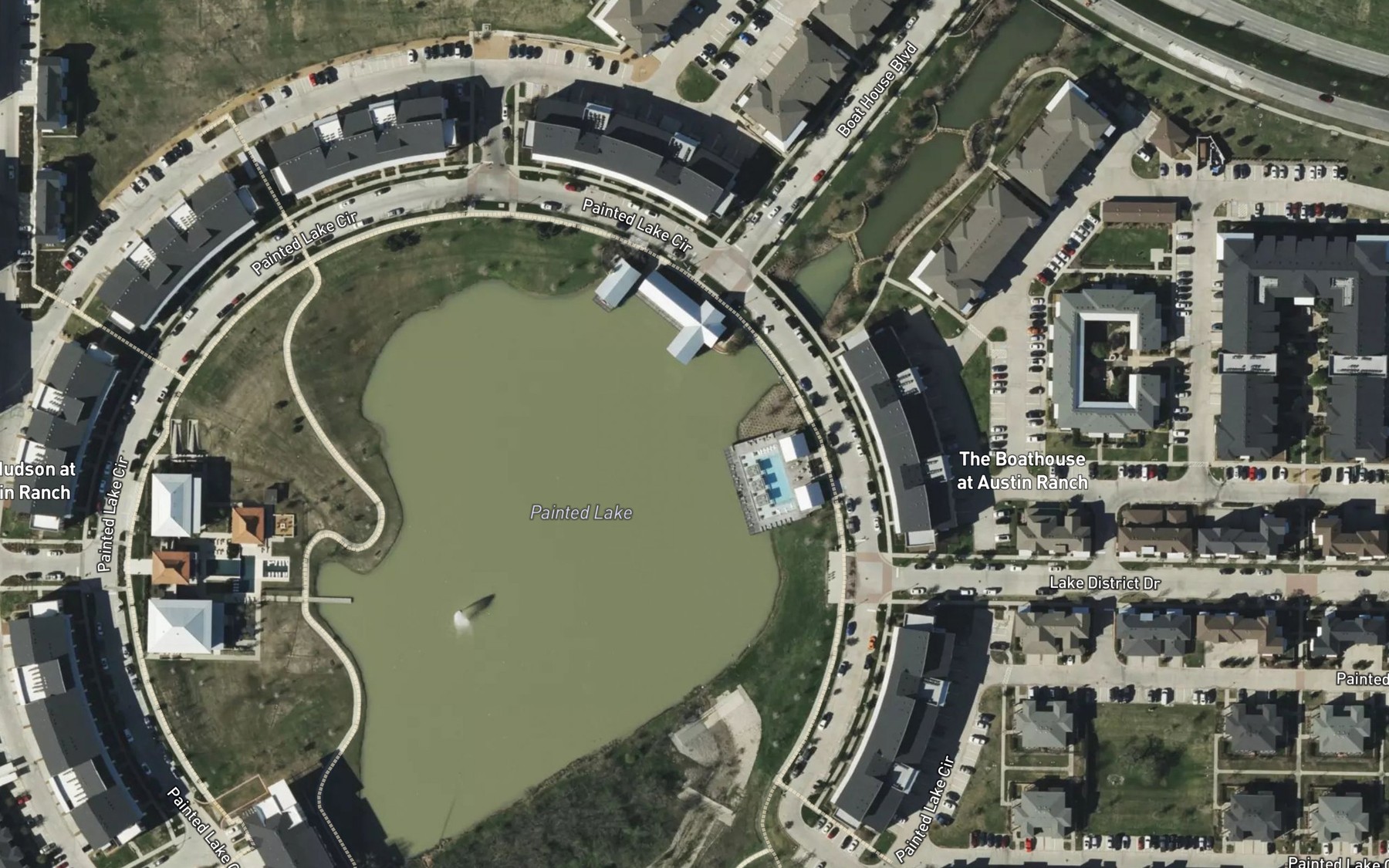 Satellite map of the Shiff Lake