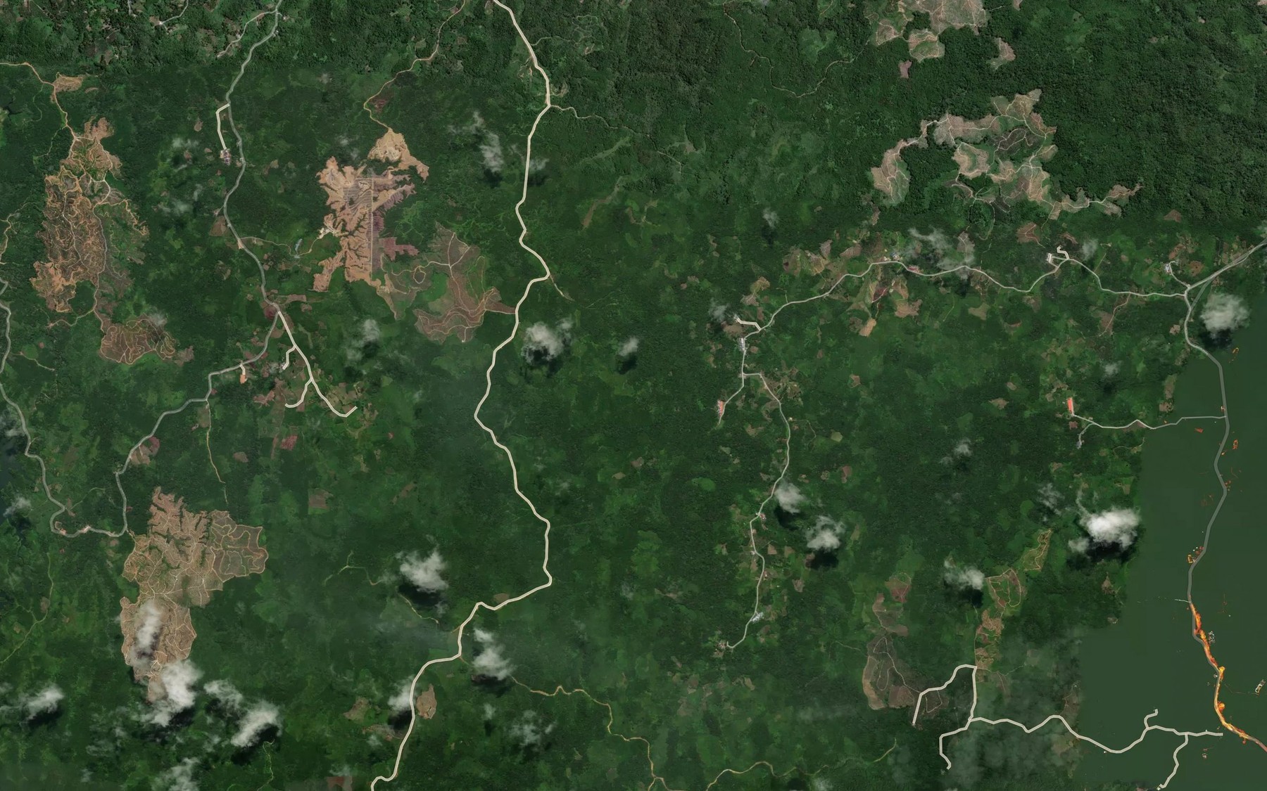 Satellite map of the Sungai Engkabang