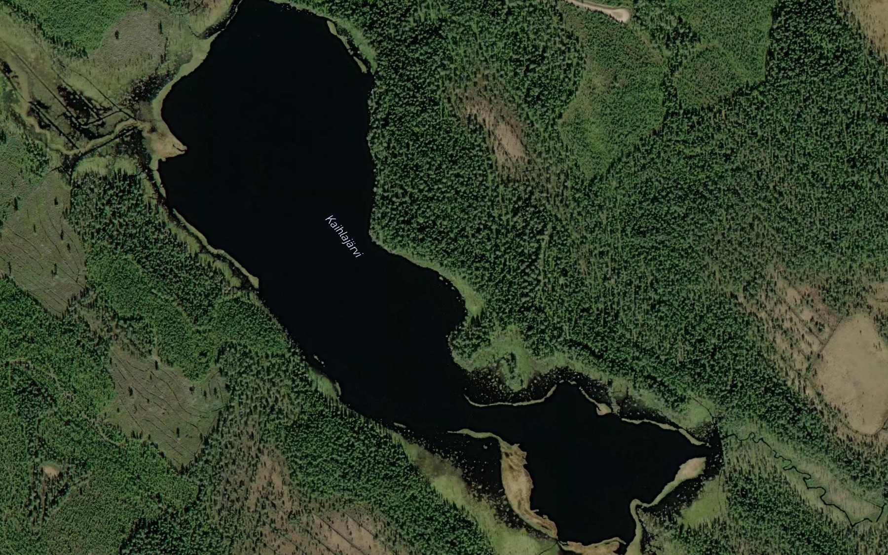 Satellite map of the Kaihlajarvi