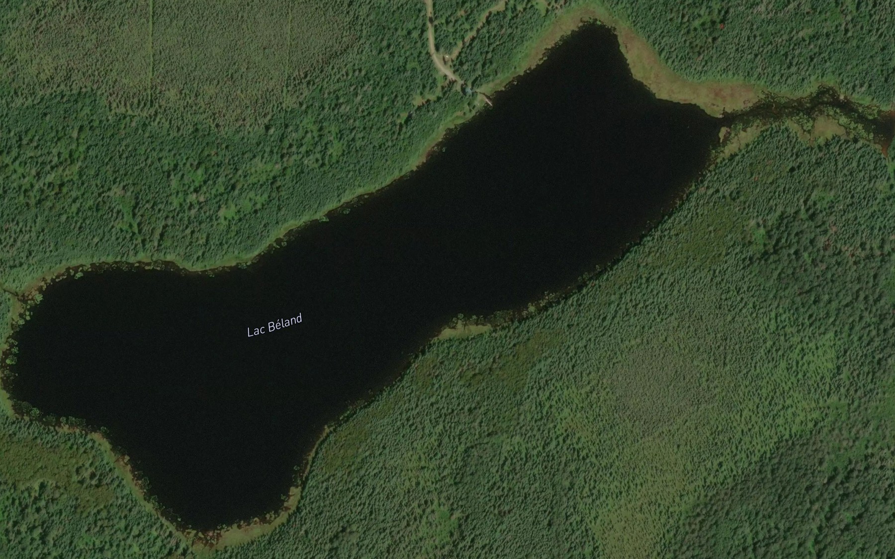Satellite map of the Lac Beland