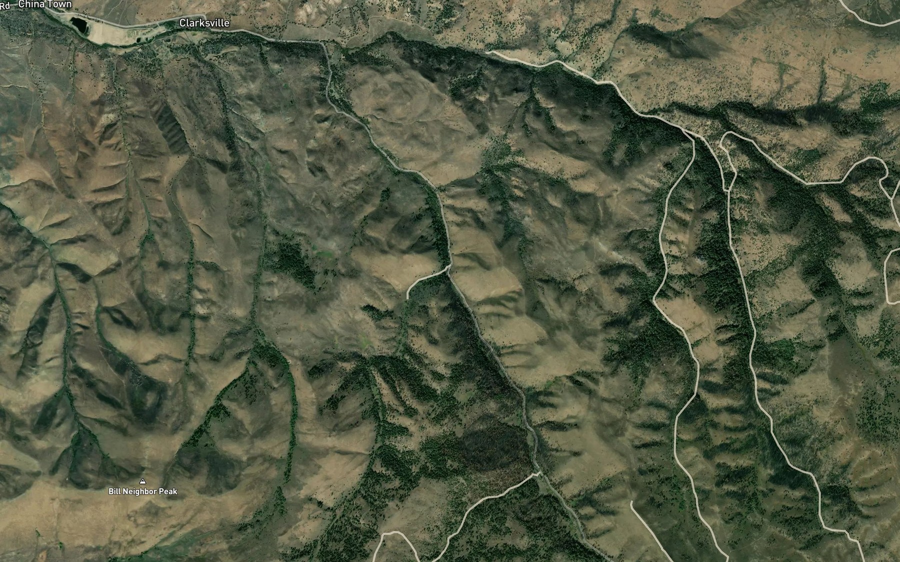 Satellite map of the Log Town Creek