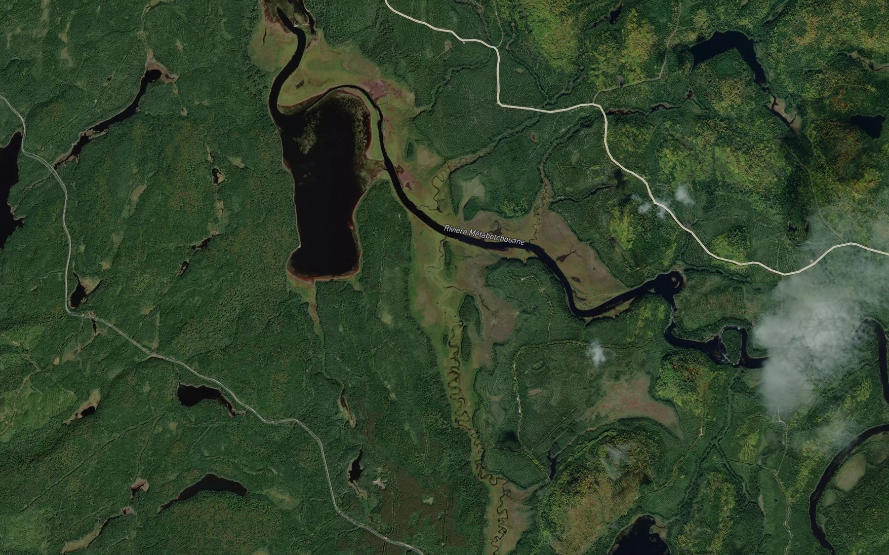 Satellite map of the Baie Naquagami