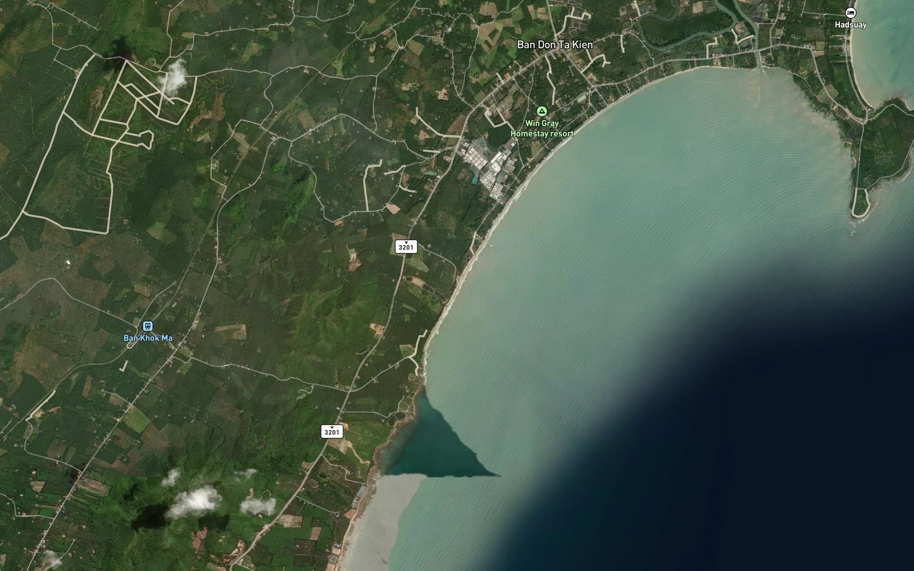 Satellite map of the Khlong Bang Siap