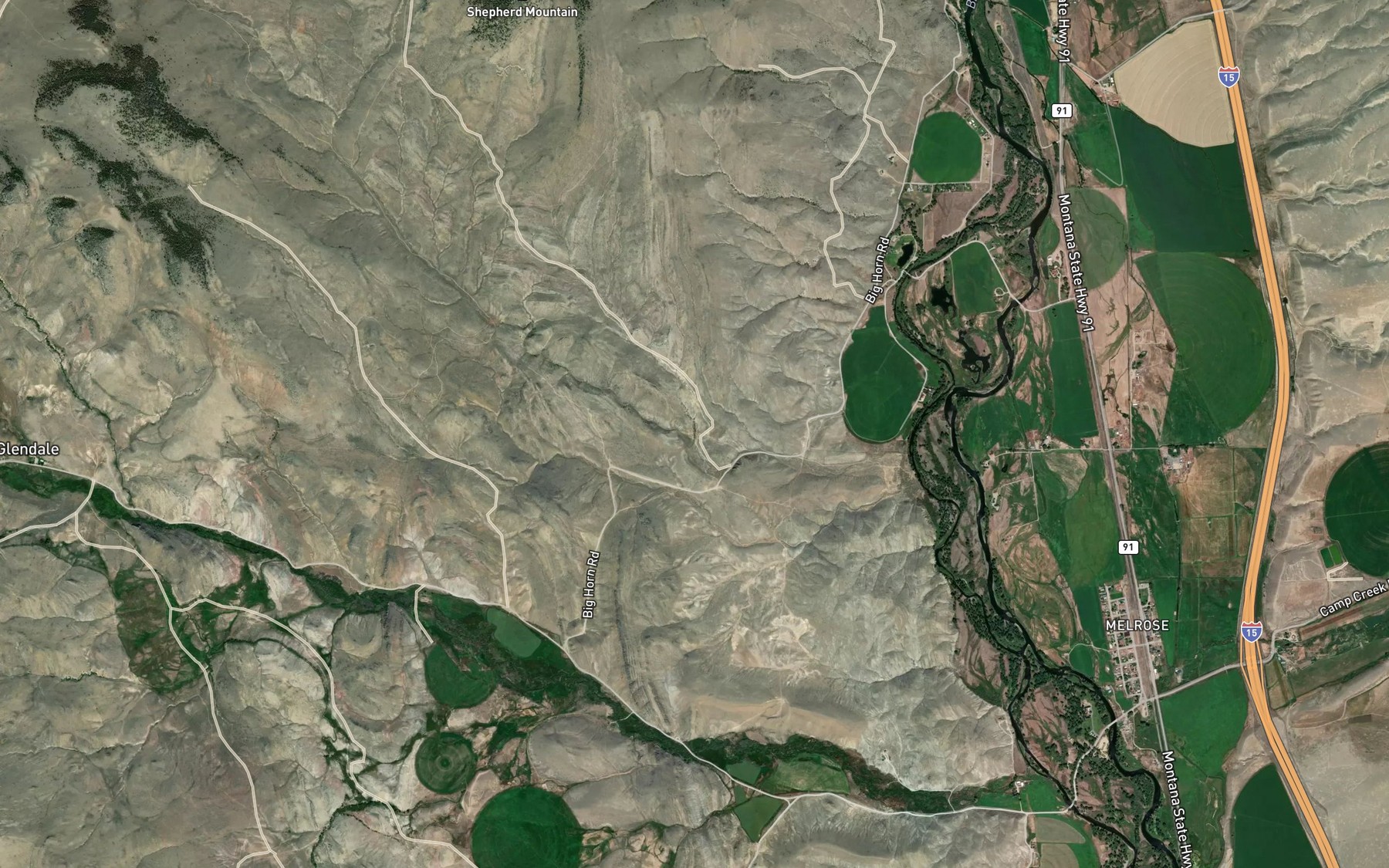 Satellite map of the Trapper Spring