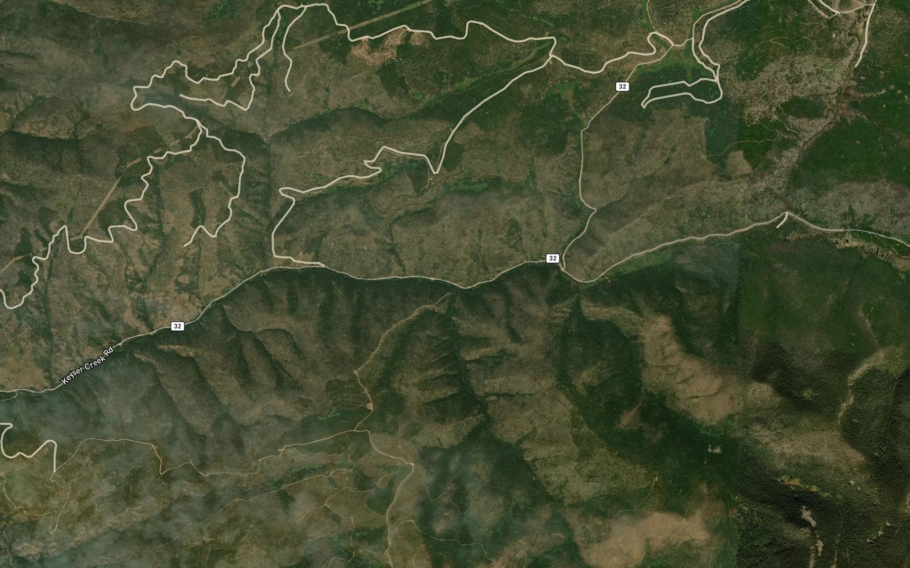Satellite map of the Richey Creek