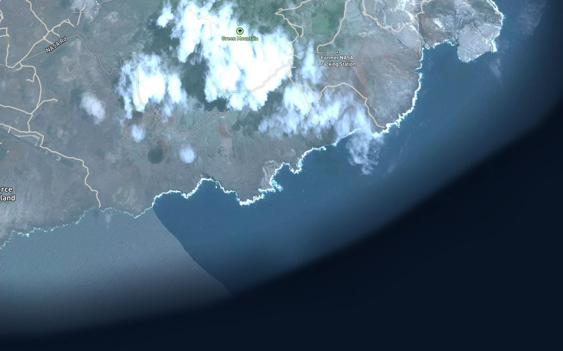 Satellite map of the Cocoanut Bay