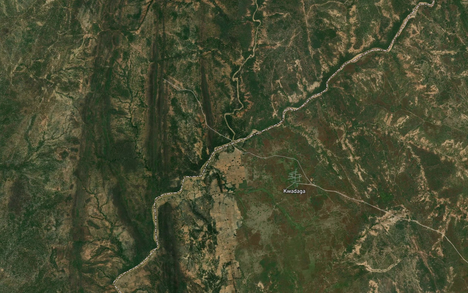 Satellite map of the River Birana