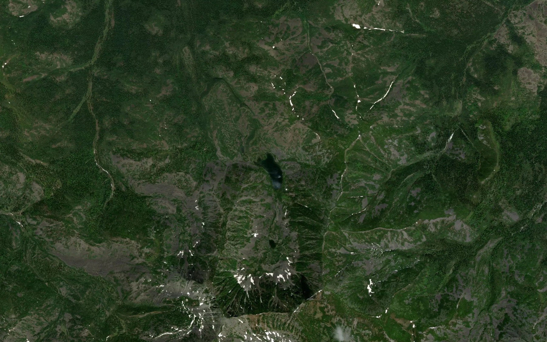 Satellite map of the Ozero Glubokoye