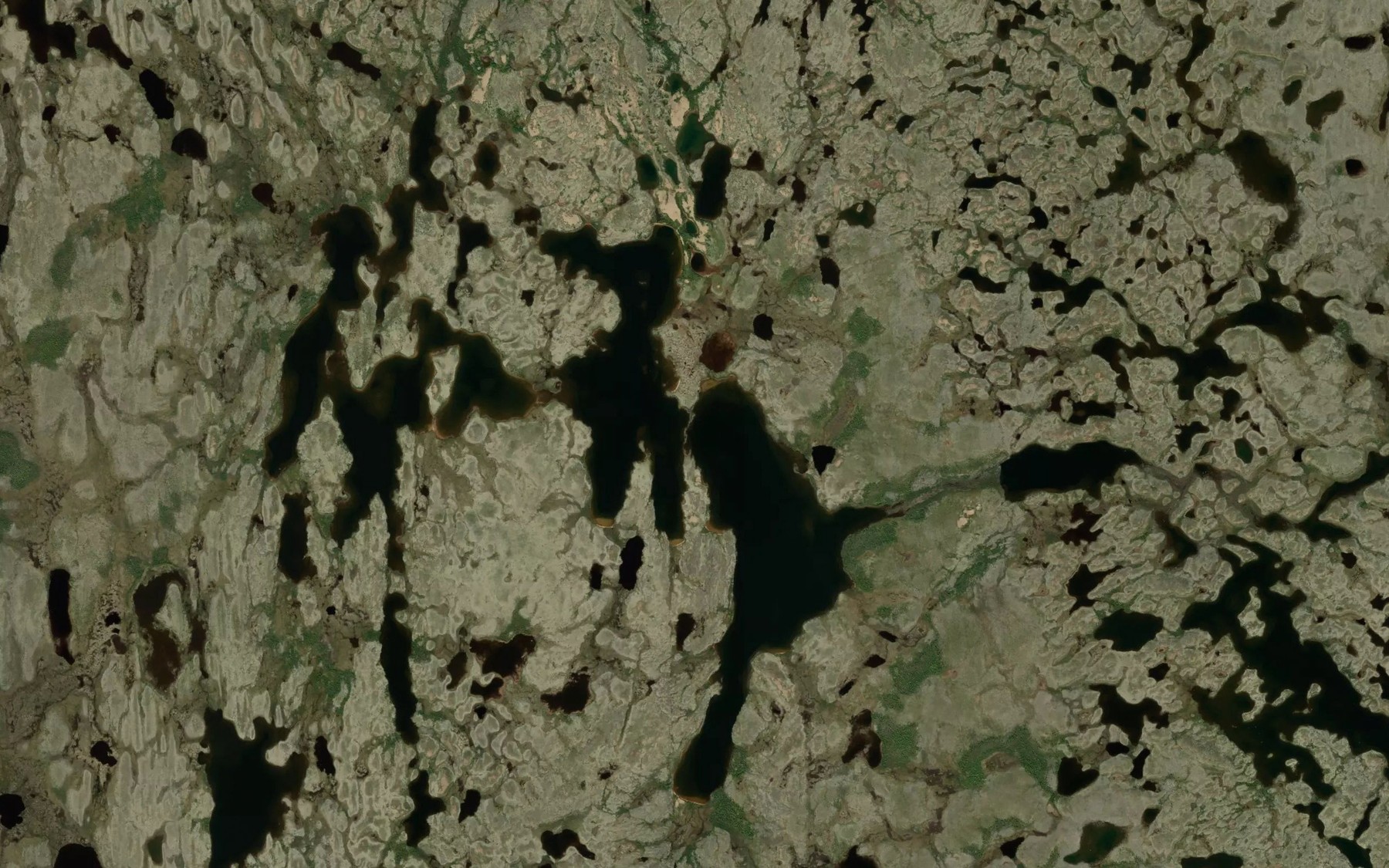 Satellite map of the Hawkes Lake