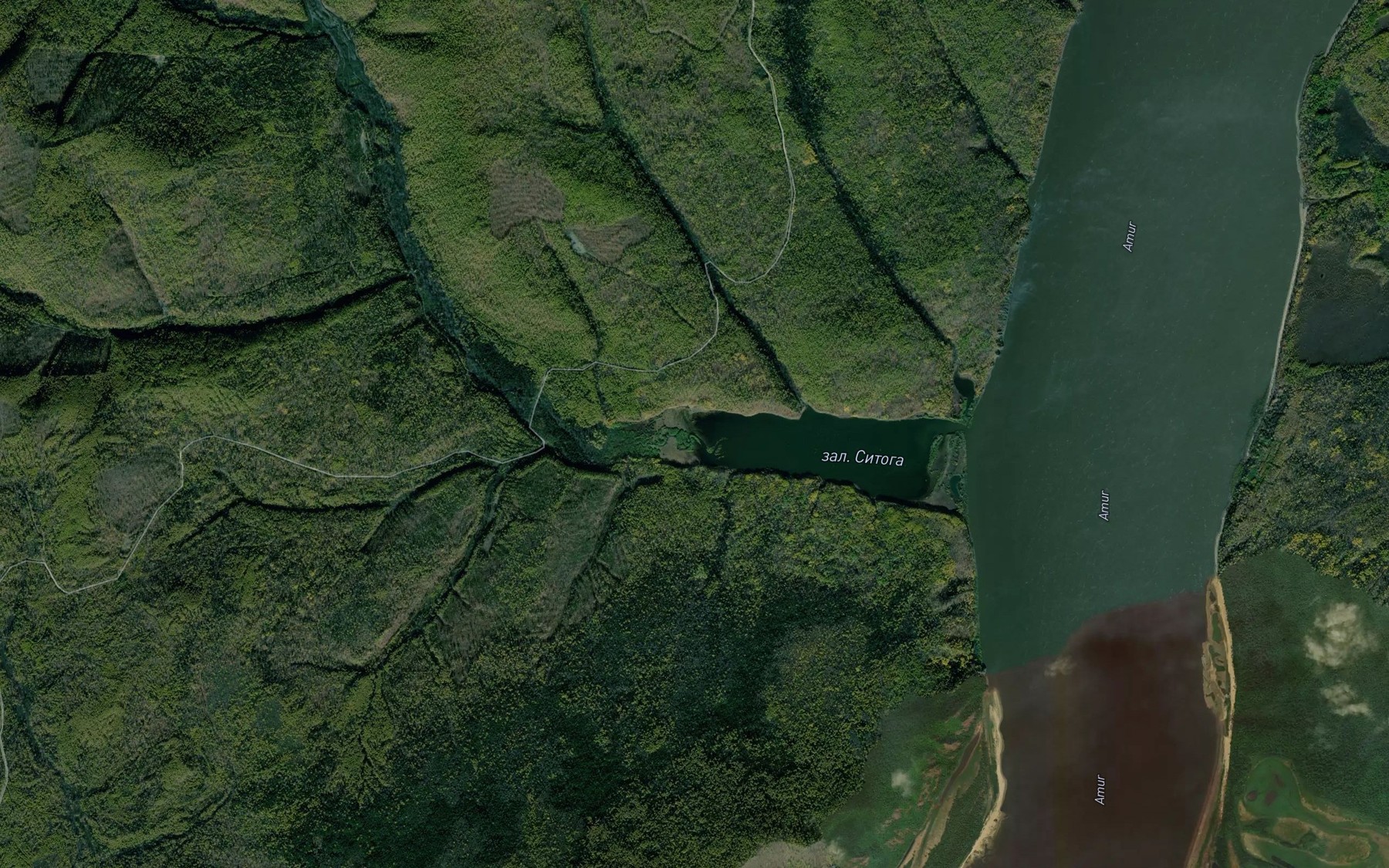 Satellite map of the Sitoga
