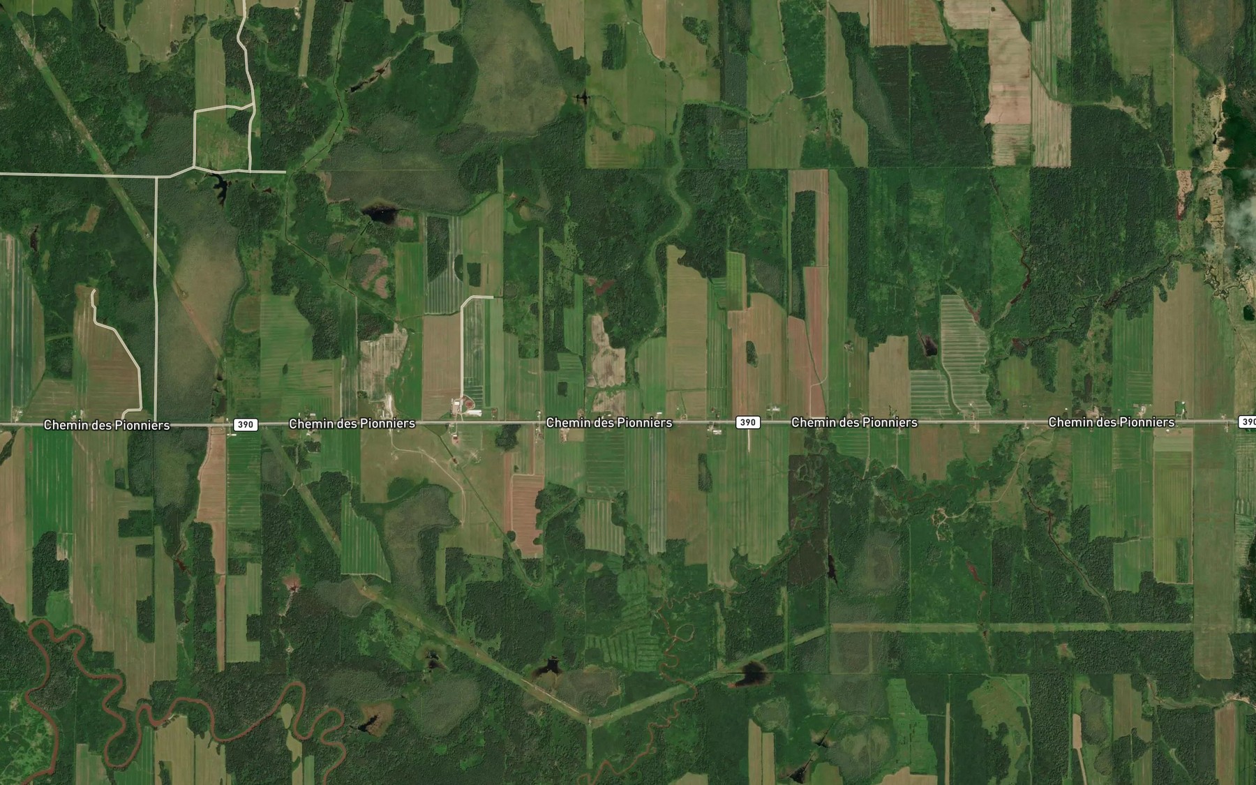 Satellite map of the Cours d'eau Michaud