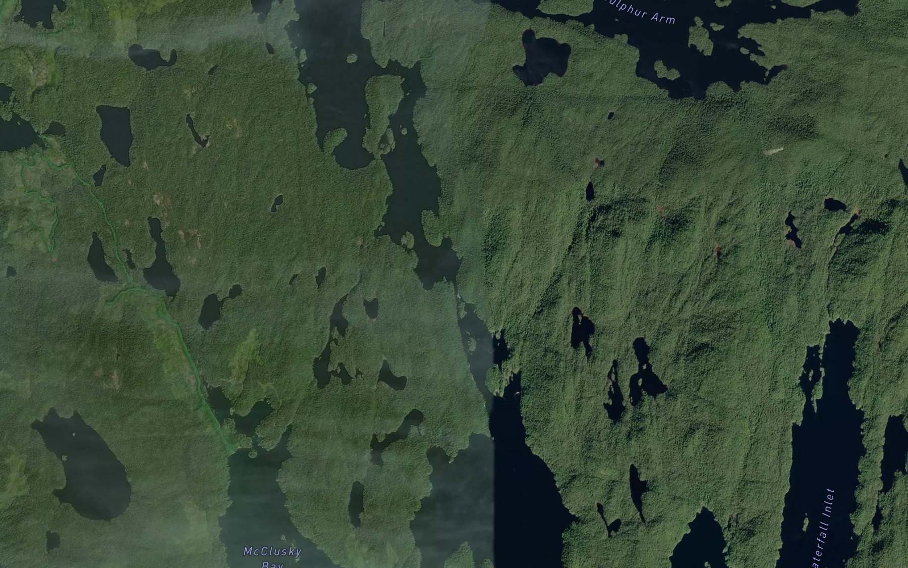 Satellite map of the The Rapids