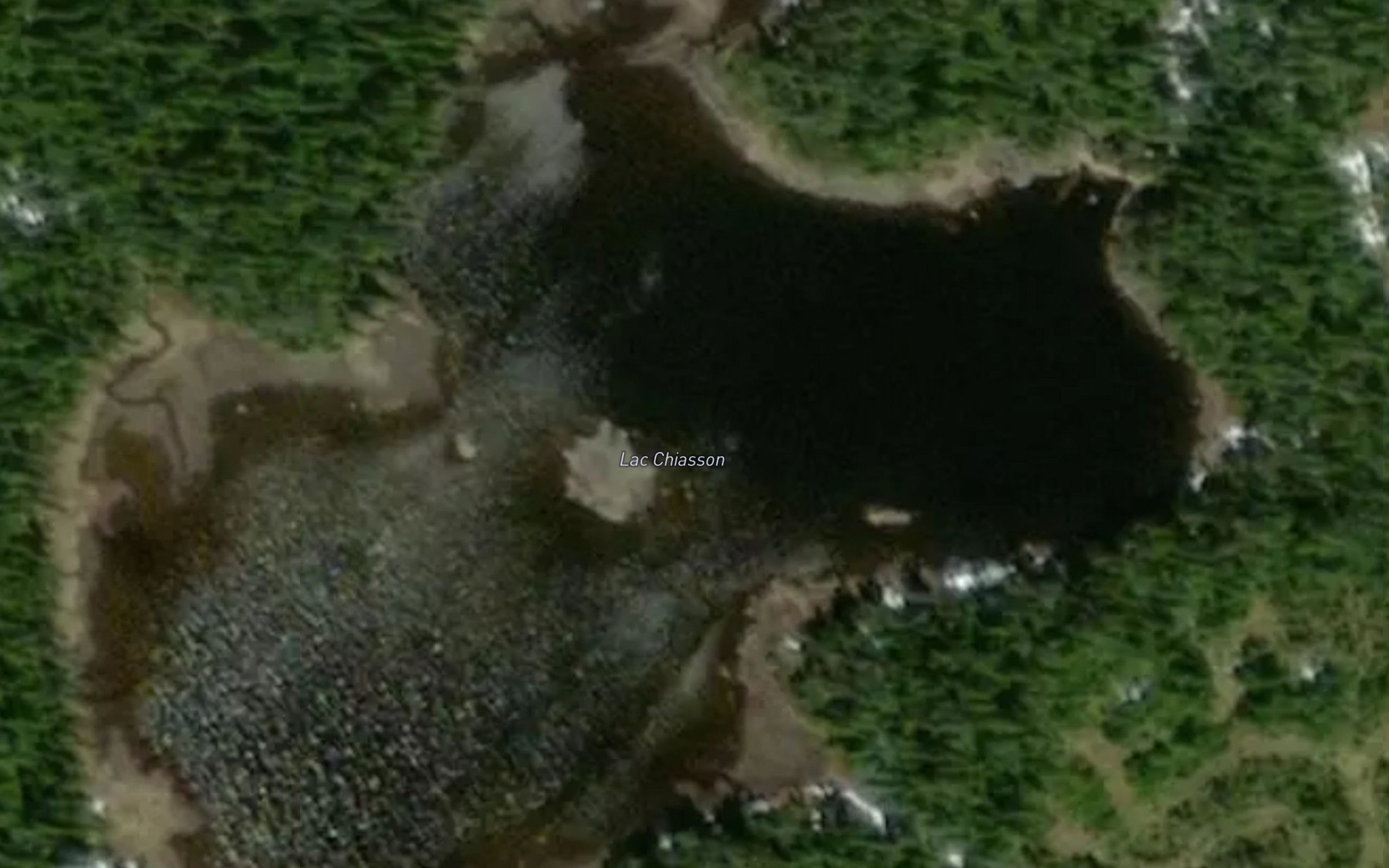 Satellite map of the Lac Chiasson