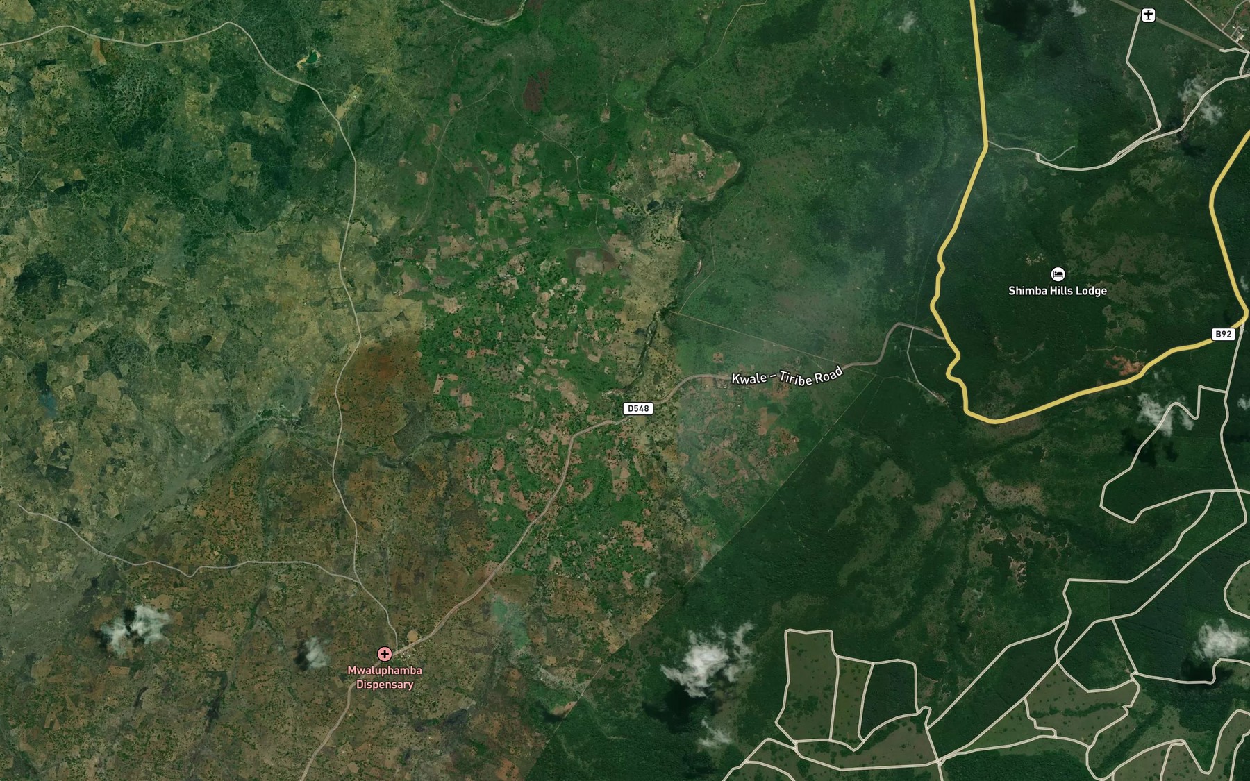 Satellite map of the Mbadzi