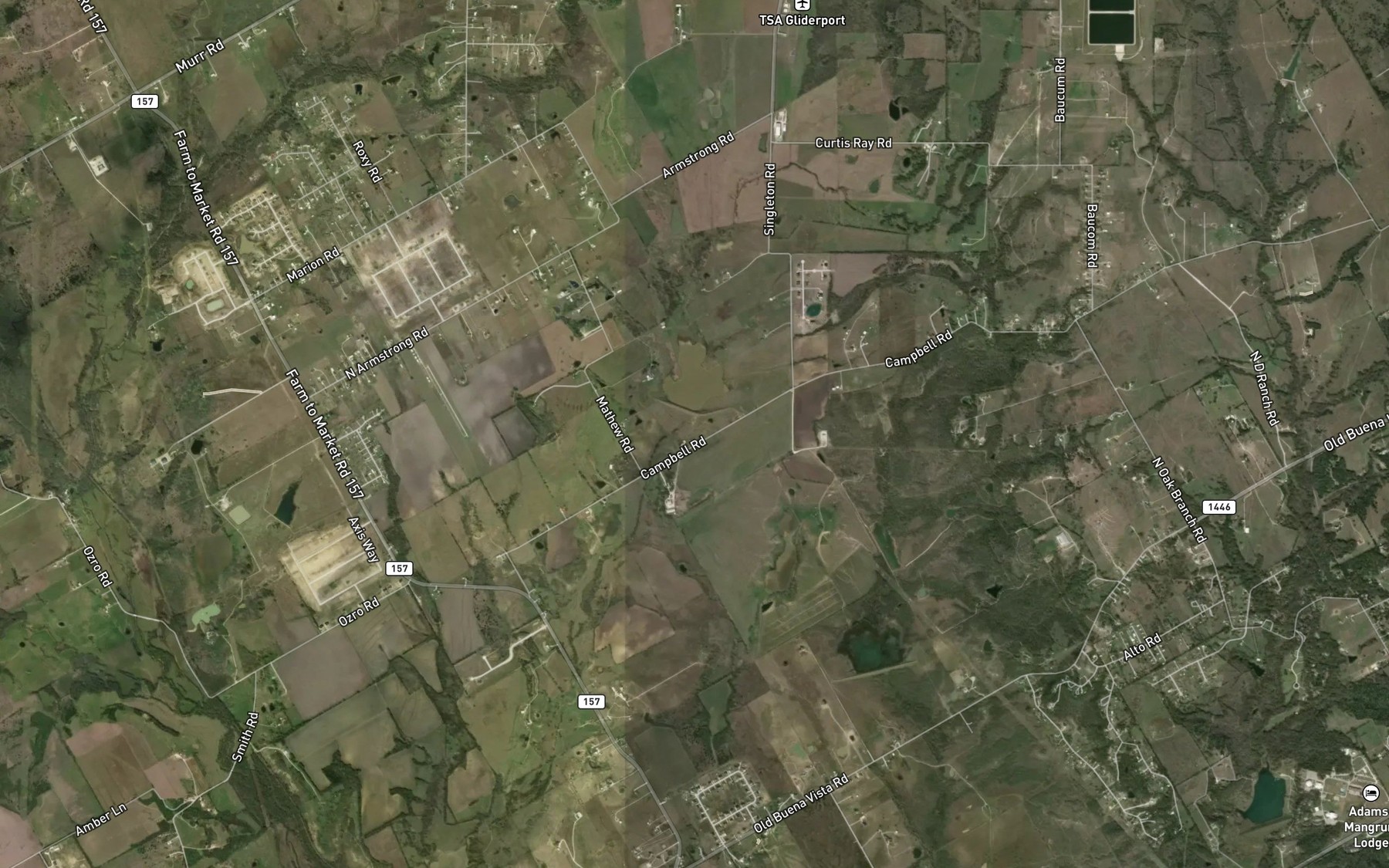 Satellite map of the Soil Conservation Service Site 53 Reservoir