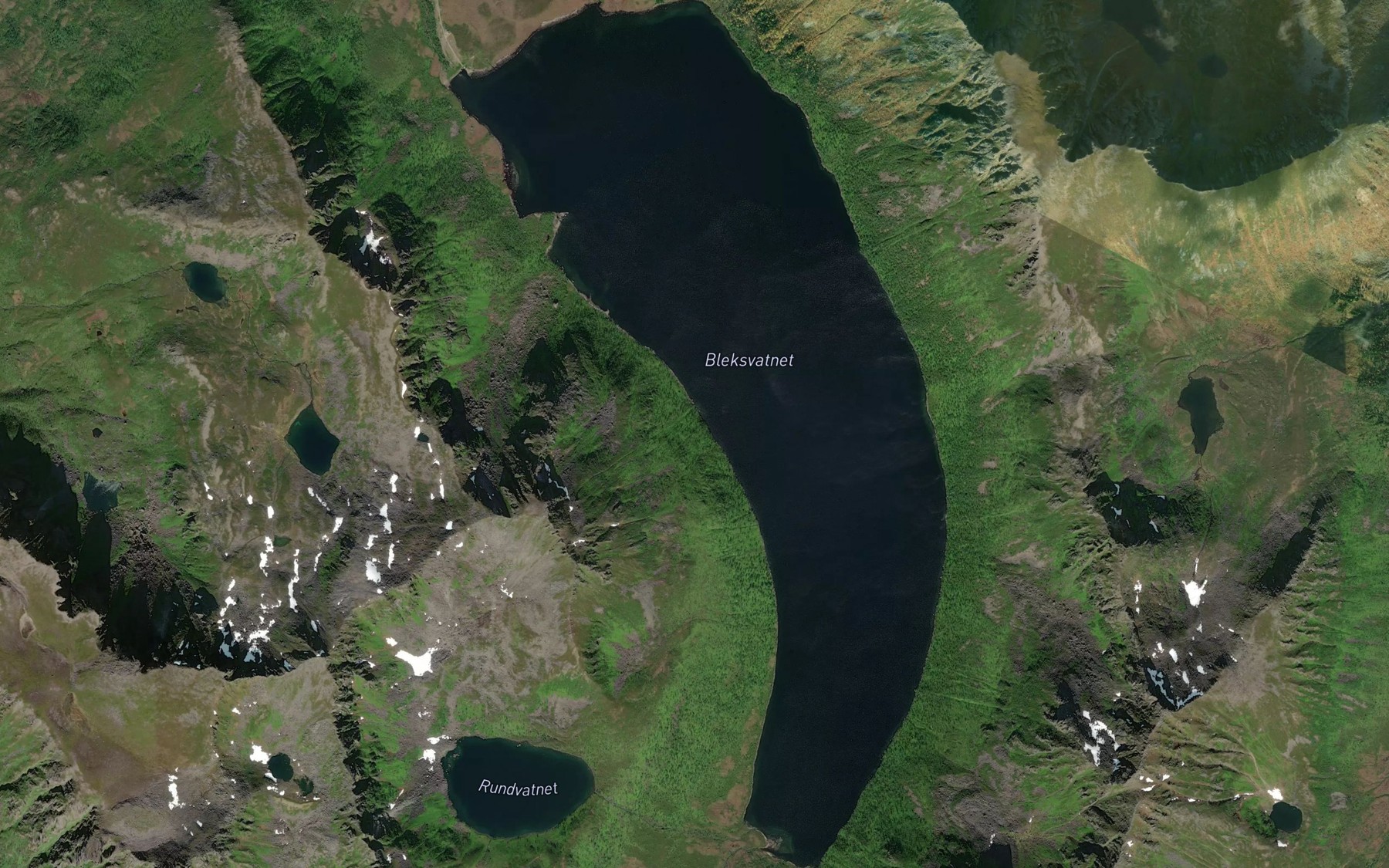 Satellite map of the Bleksvatnet