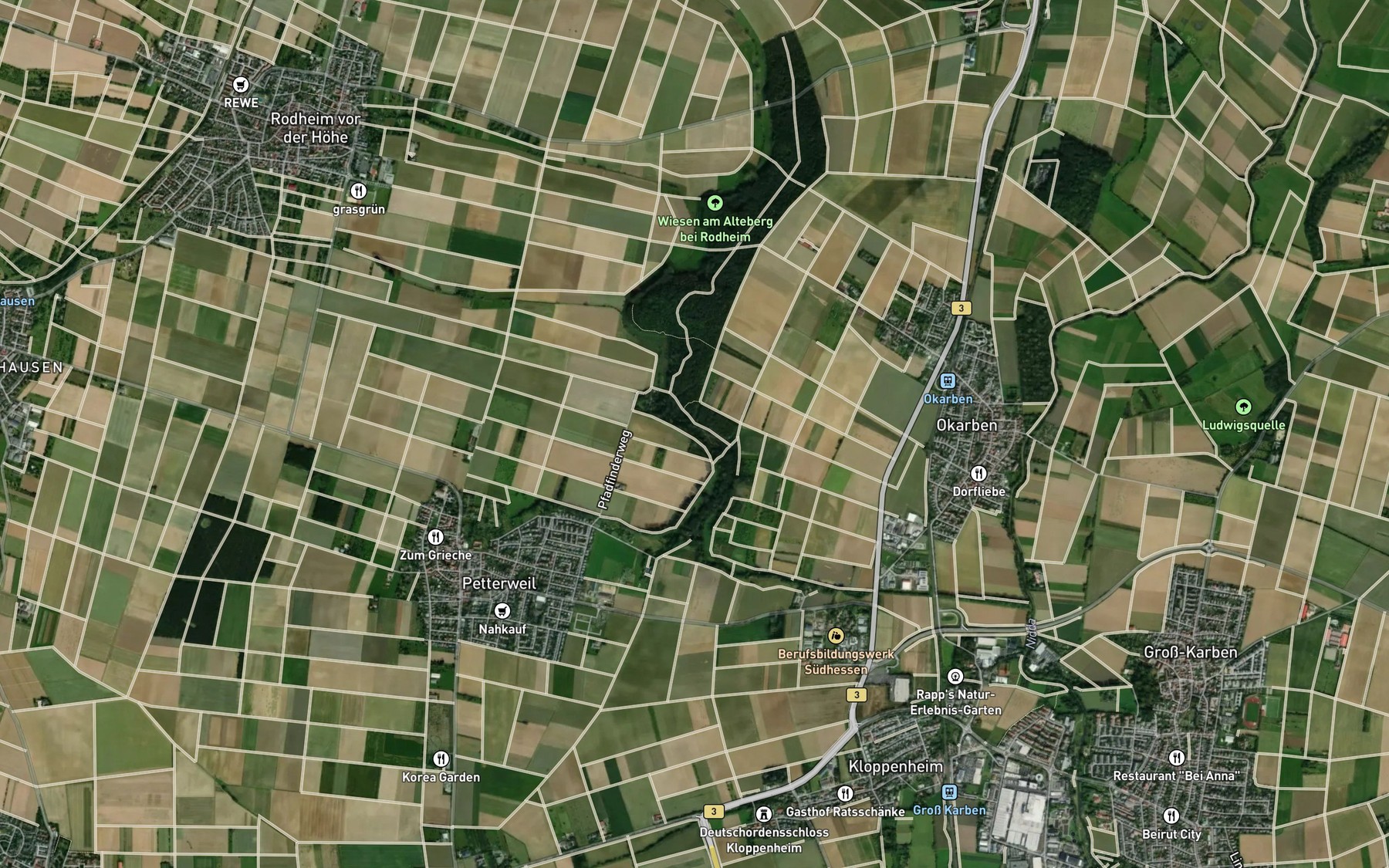 Satellite map of the Lohgraben