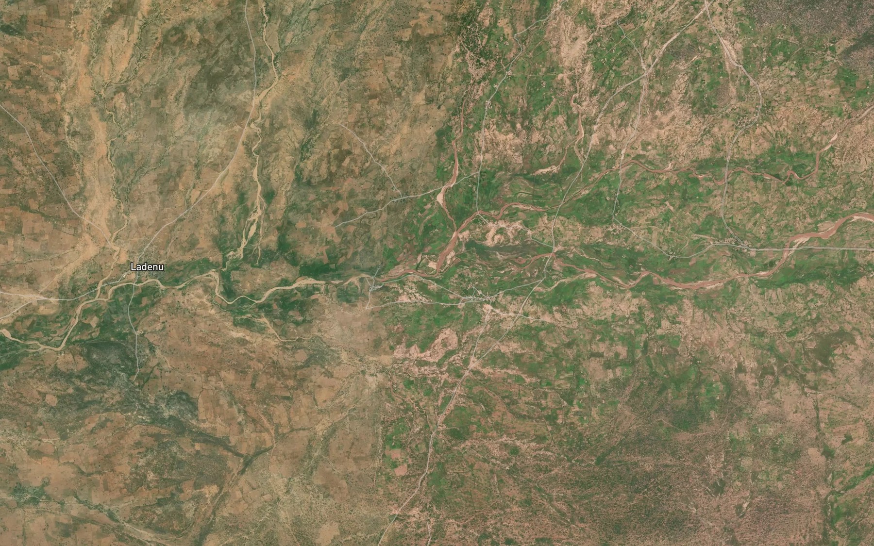 Satellite map of the MayoBakla