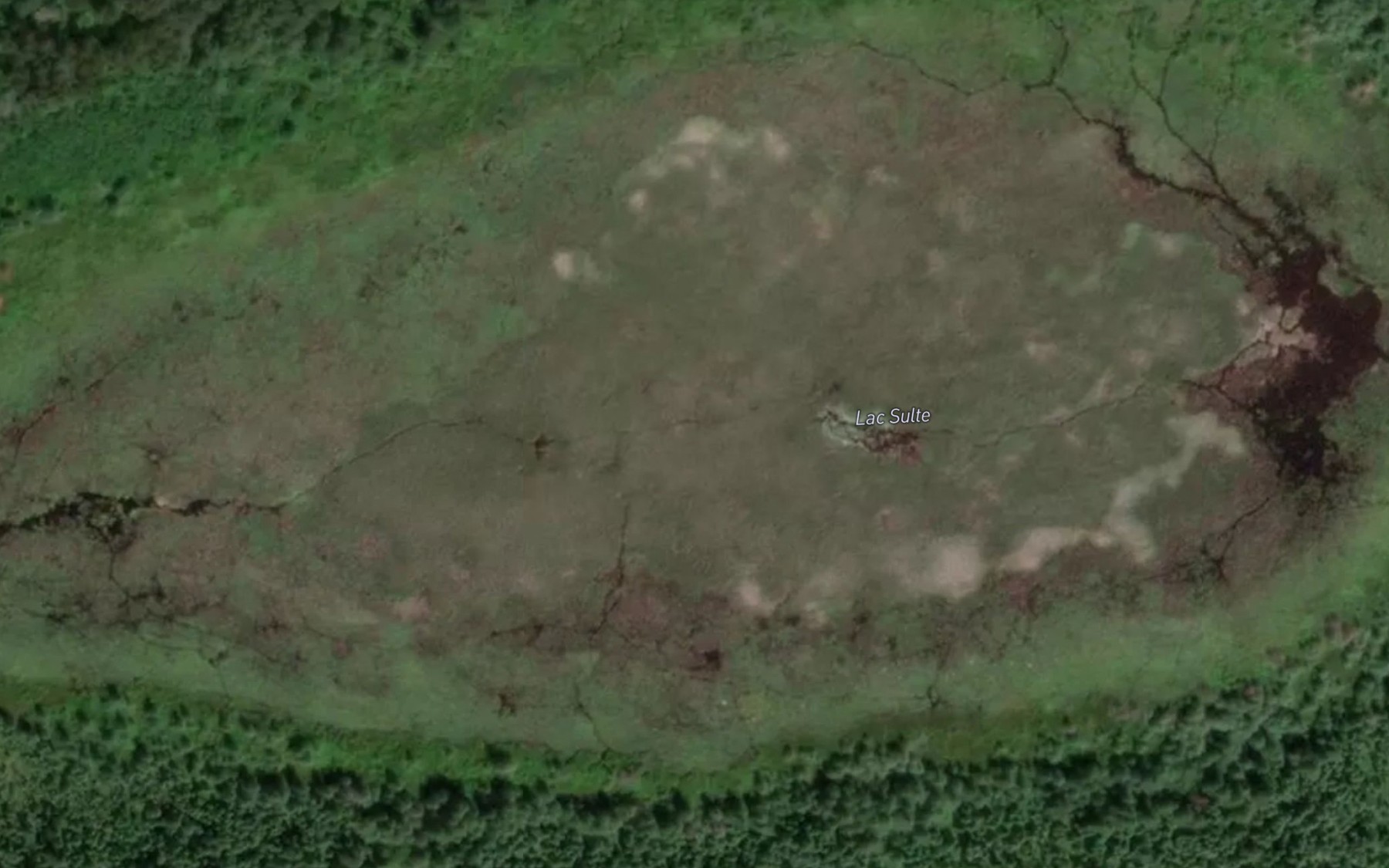 Satellite map of the Lac Sulte