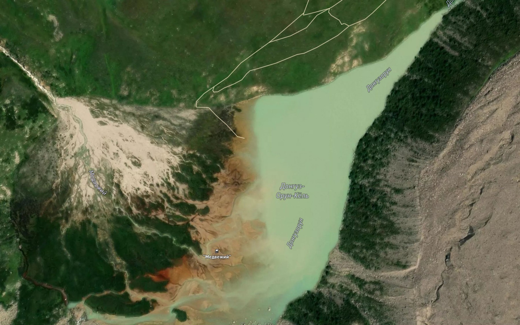 Satellite map of the Ozero Donguz-Orunkel'