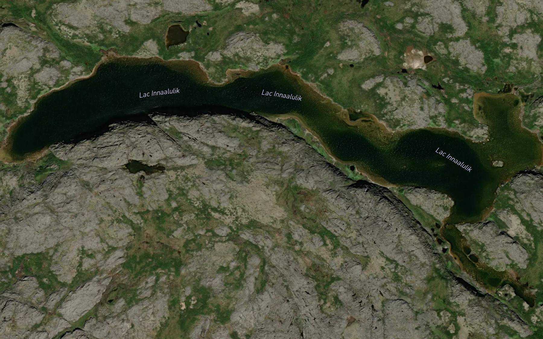 Satellite map of the Lac Innaalulik