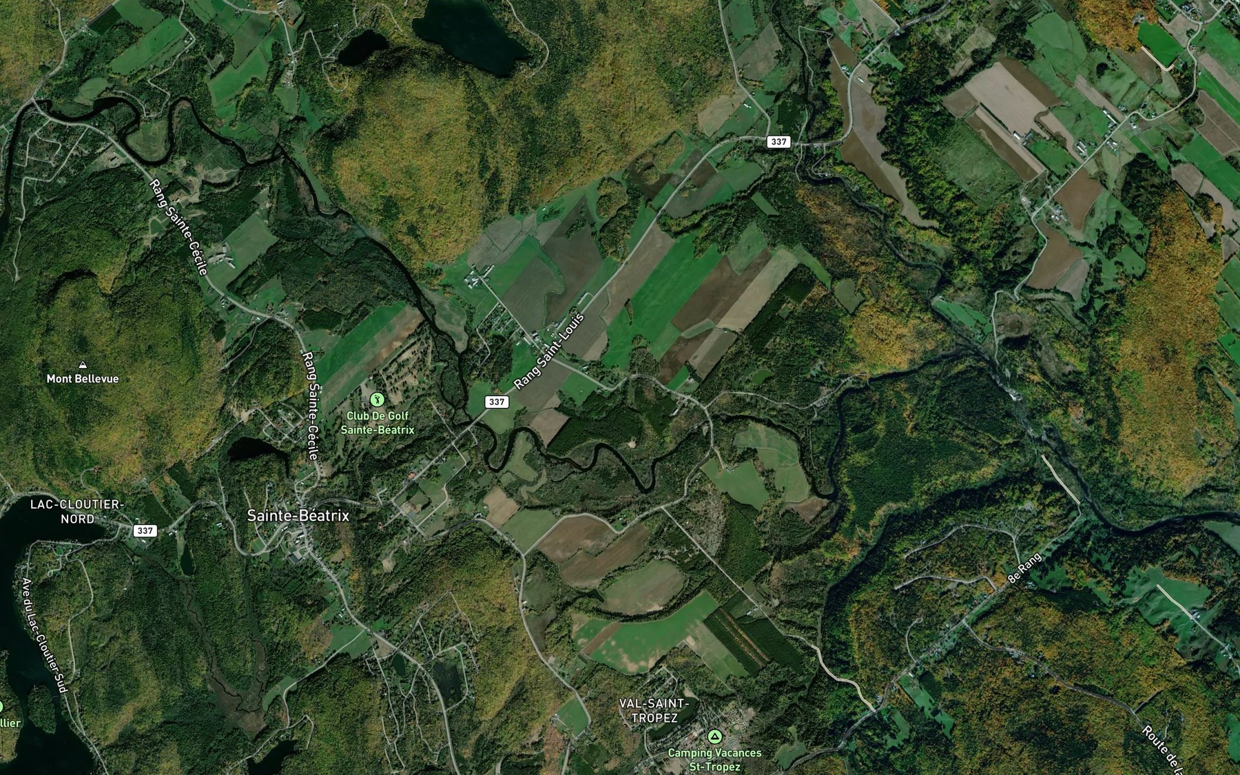 Satellite map of the Cours d'eau Ducharme