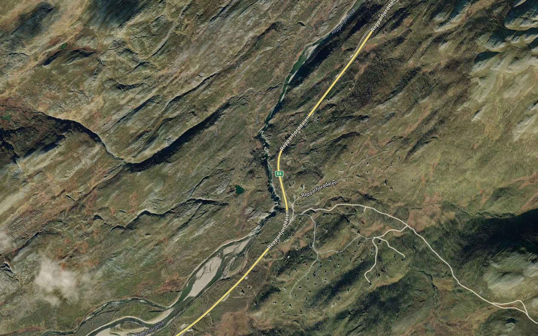 Satellite map of the Guovnagarni