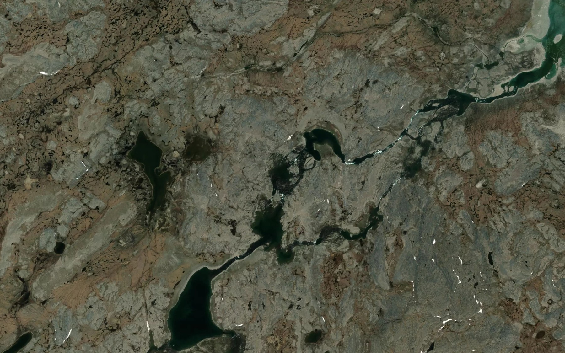 Satellite map of the Lac Aanalik