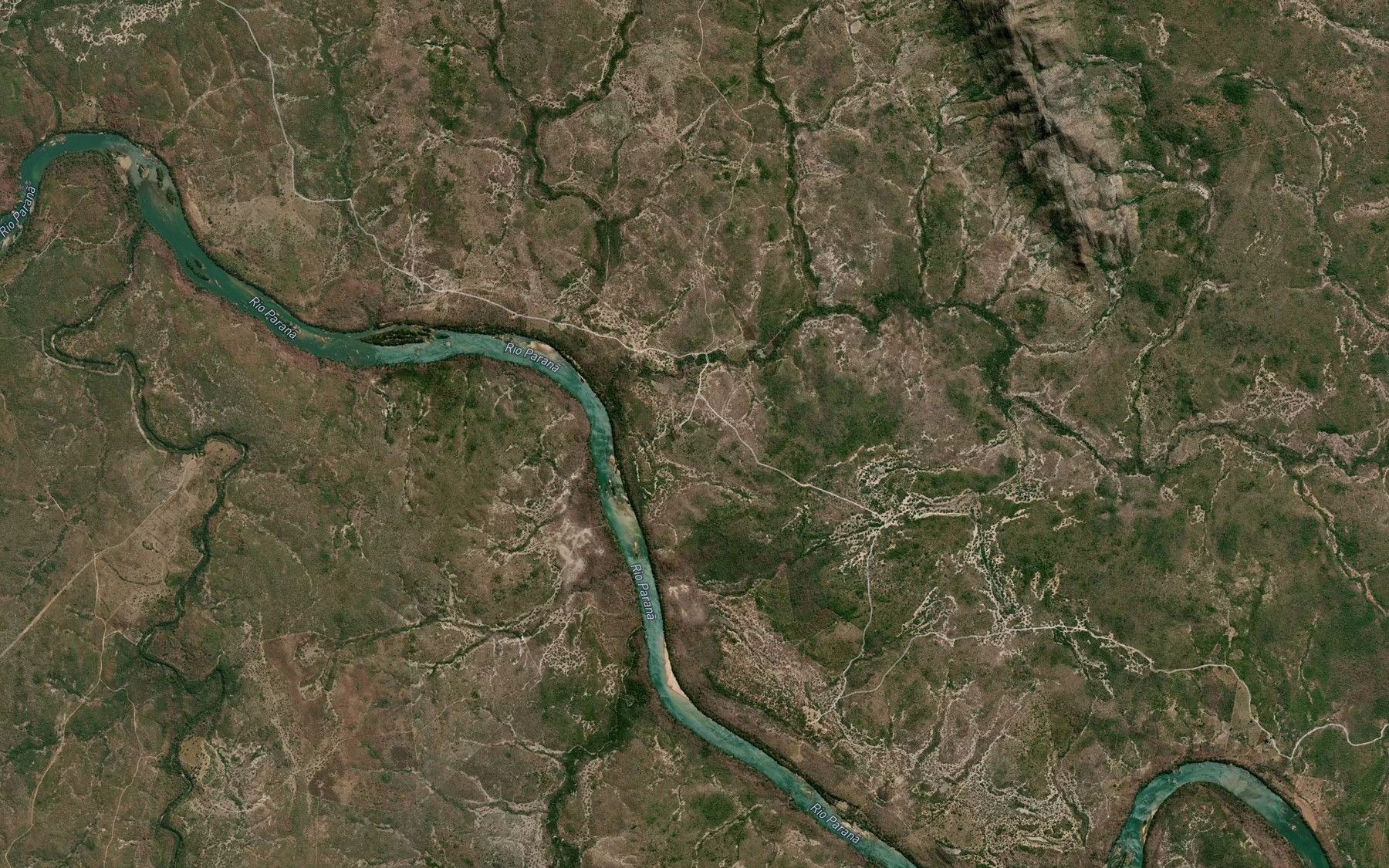Satellite map of the Rio Porcos