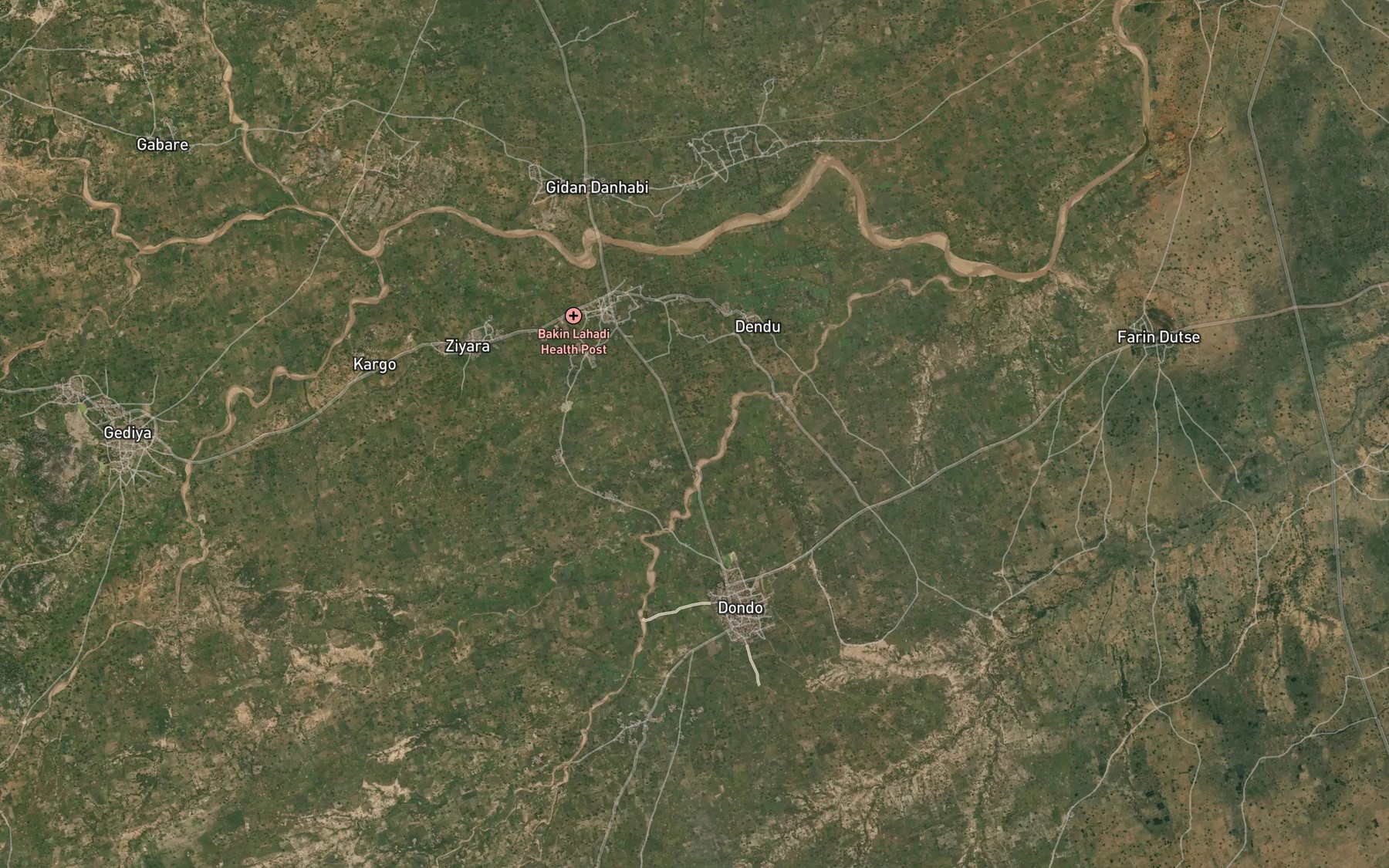 Satellite map of the River Dogoruwa