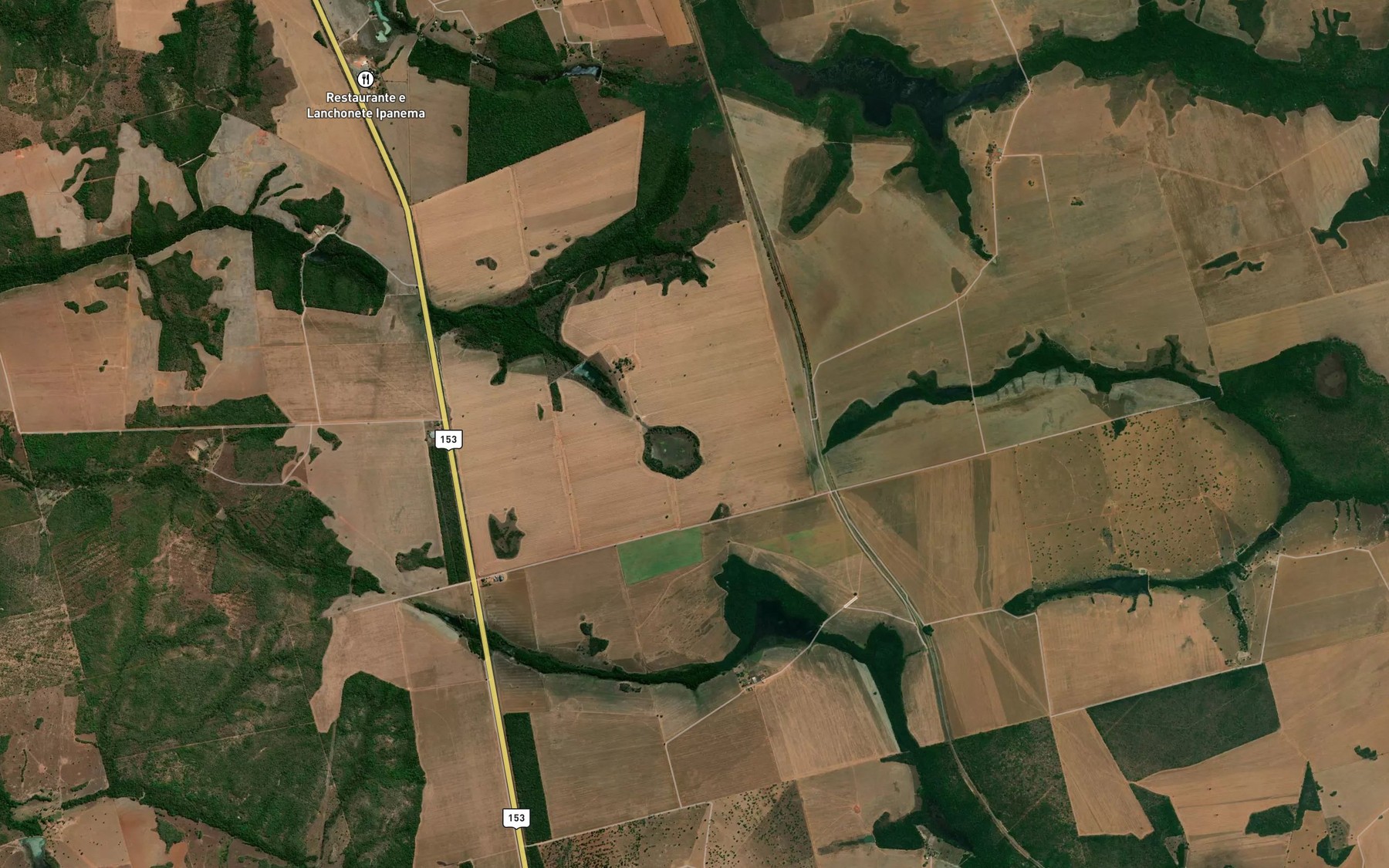 Satellite map of the Lagoa das Eguas