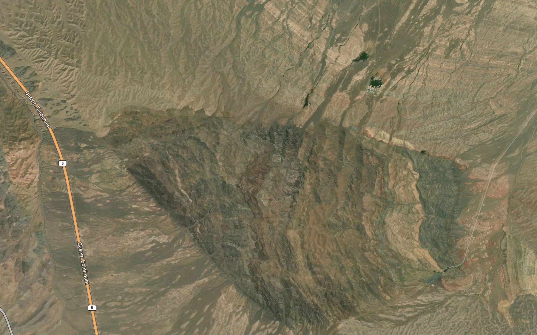 Satellite map of the Cheshmeh-ye Quz Darrehsi