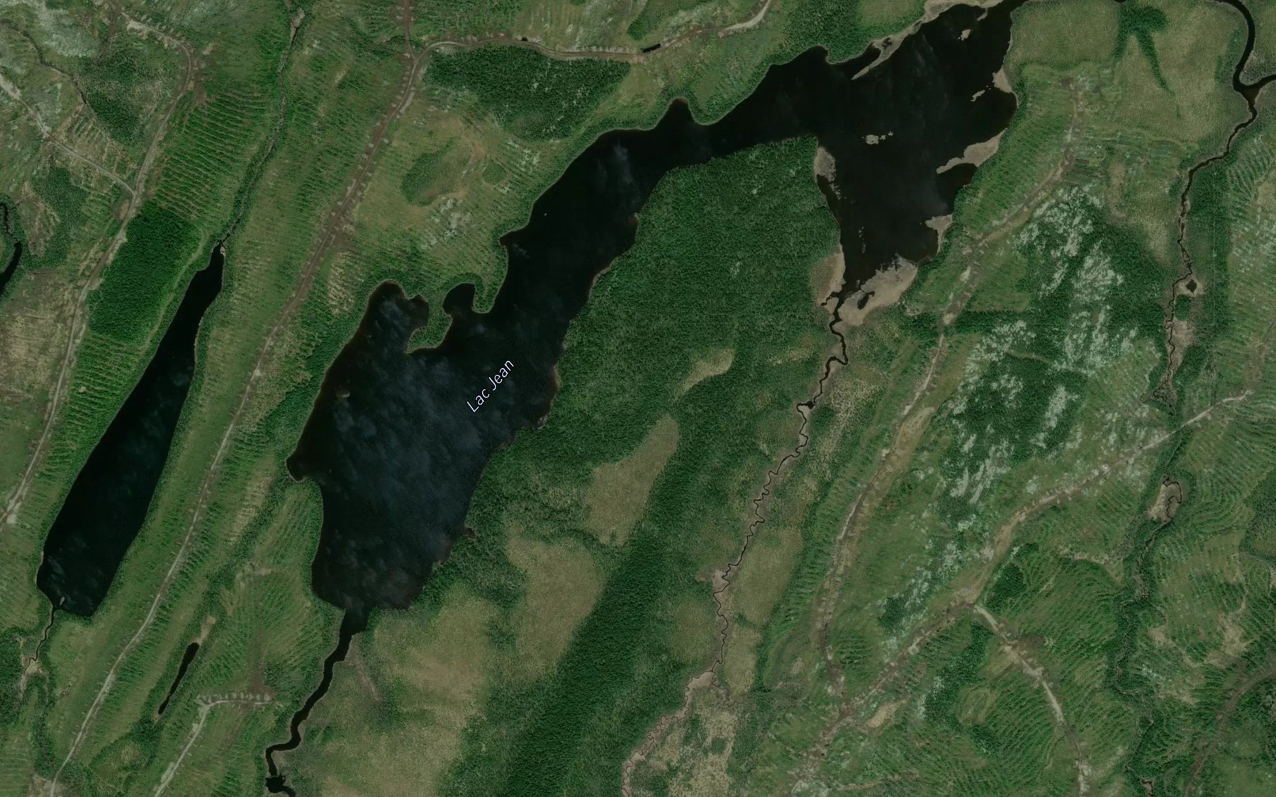 Satellite map of the Lac Jean