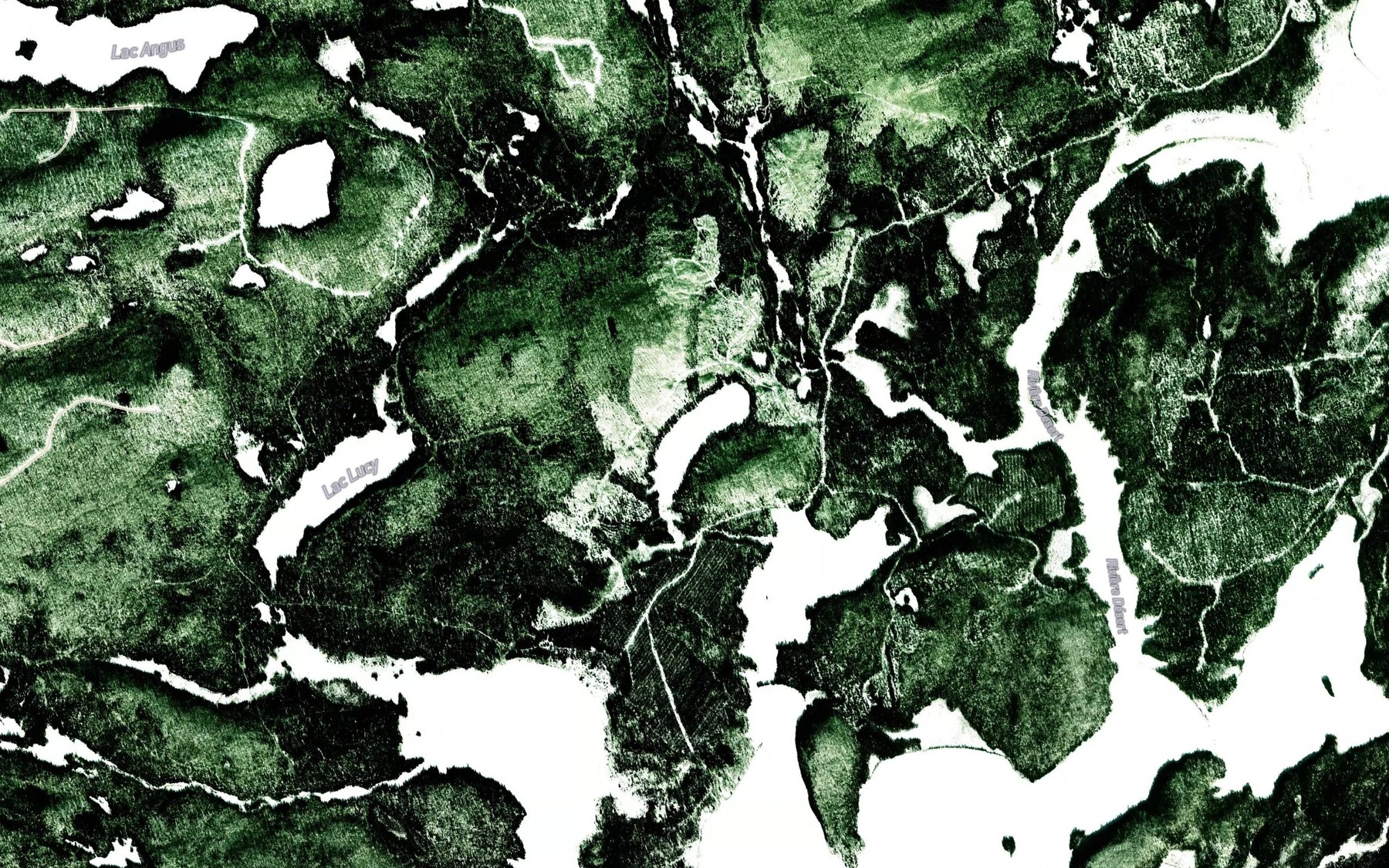 Satellite map of the Lac des Balsamines