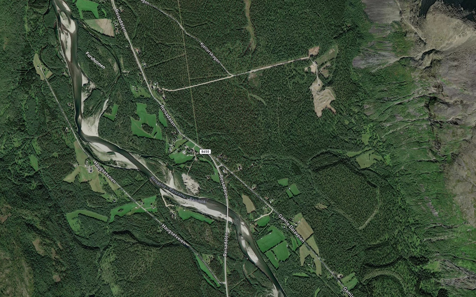 Satellite map of the Potkaelva