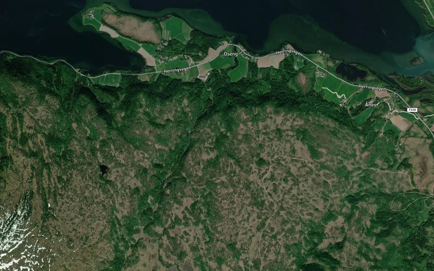 Satellite map of the Royholbekken