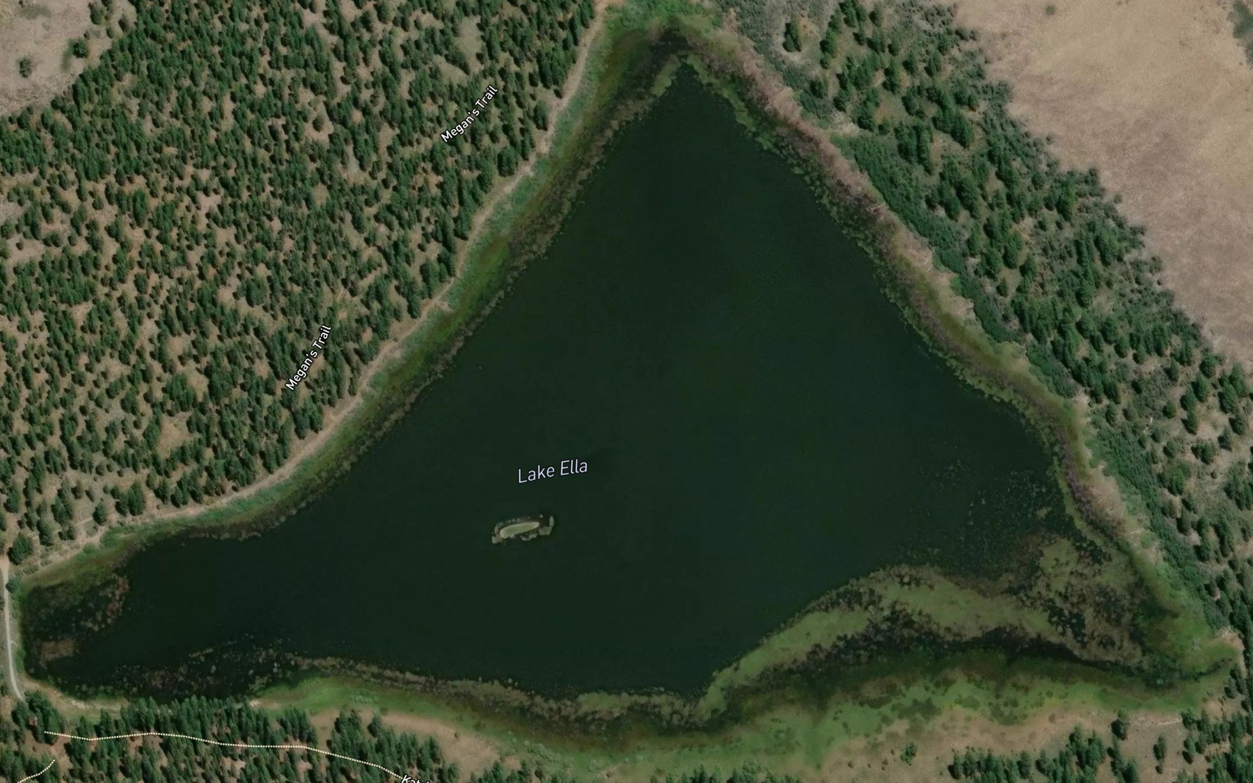 Satellite map of the Dry Lake