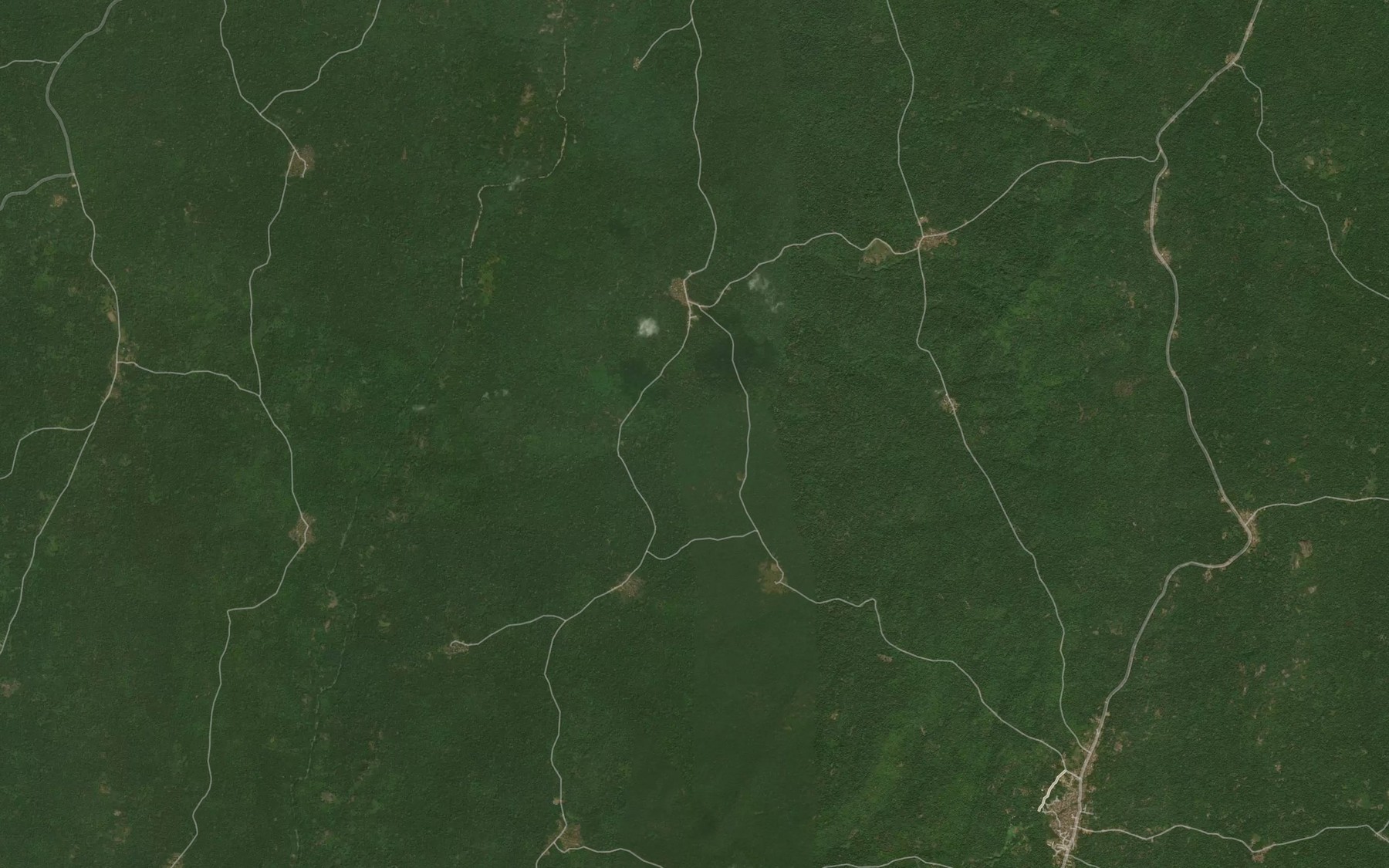 Satellite map of the River Ajebandele