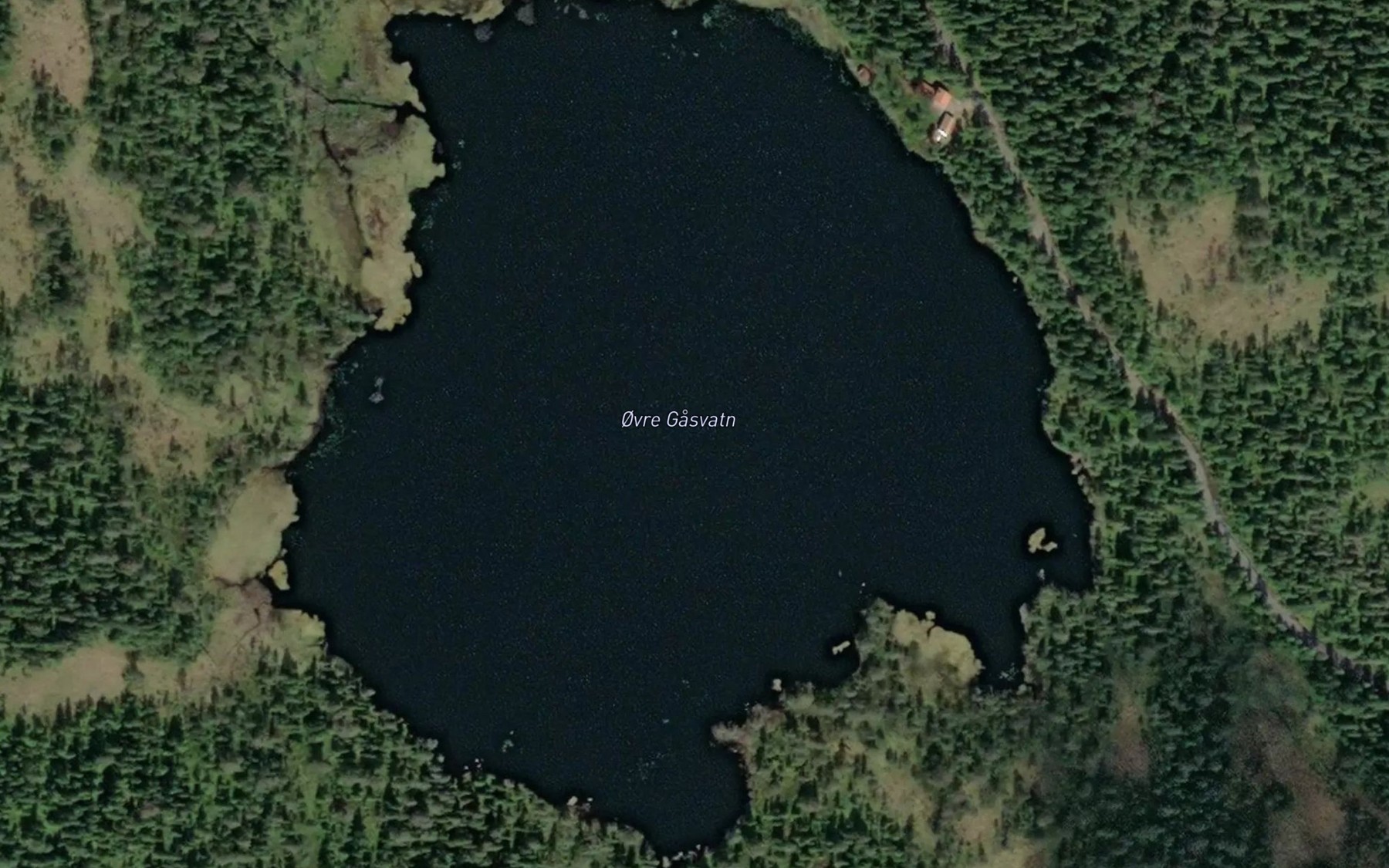 Satellite map of the Gardsvatn,ovre