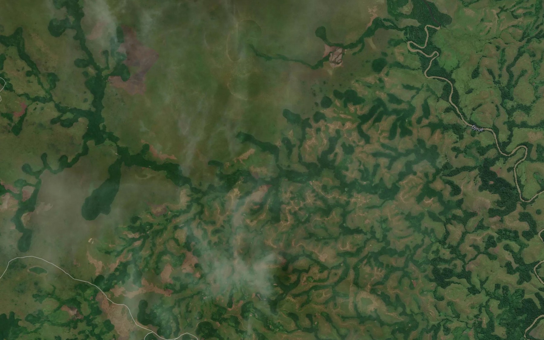 Satellite map of the Kipouka