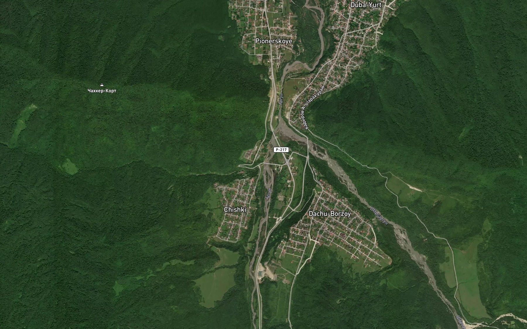 Satellite map of the Goychu