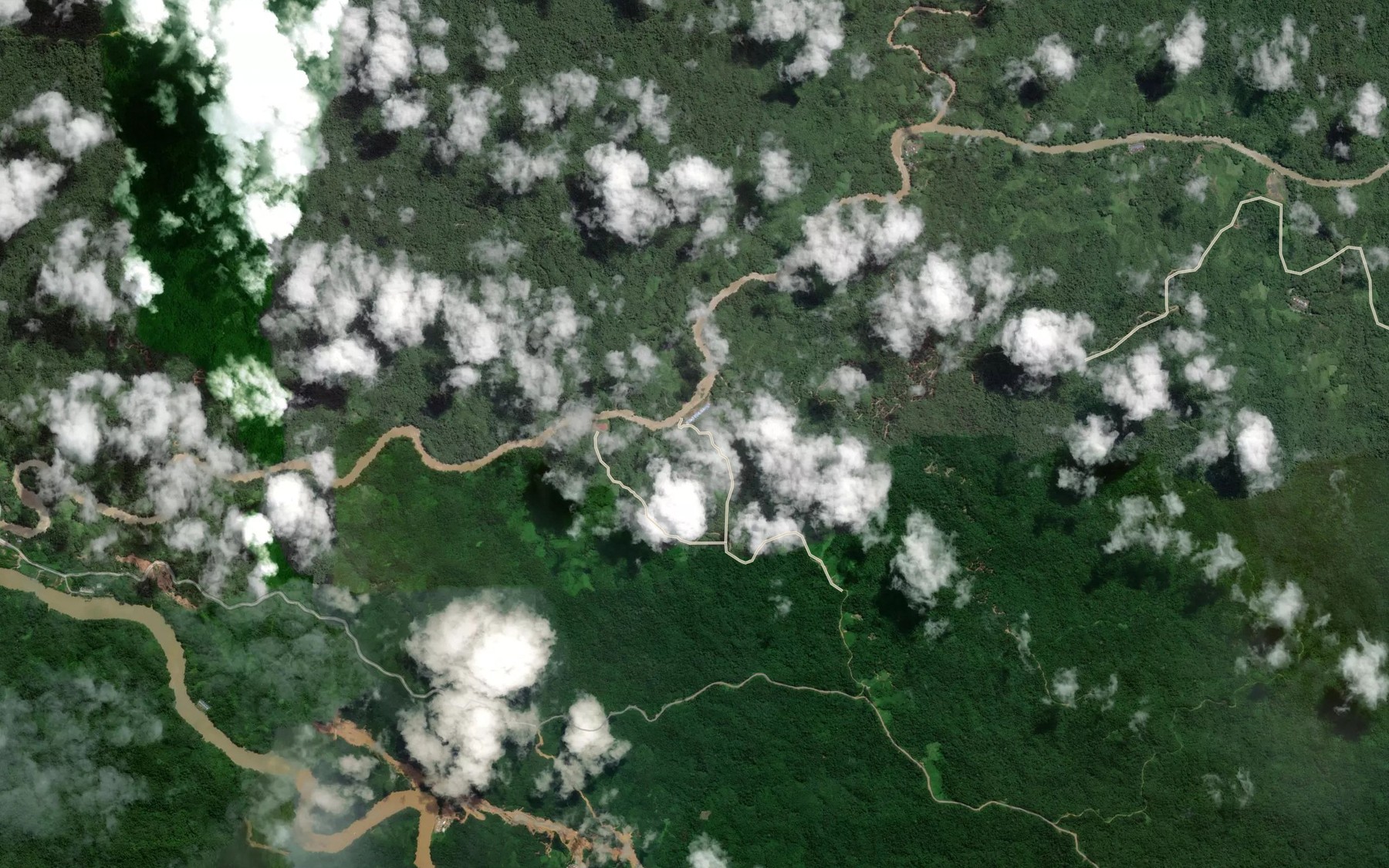 Satellite map of the Sungai Banyau