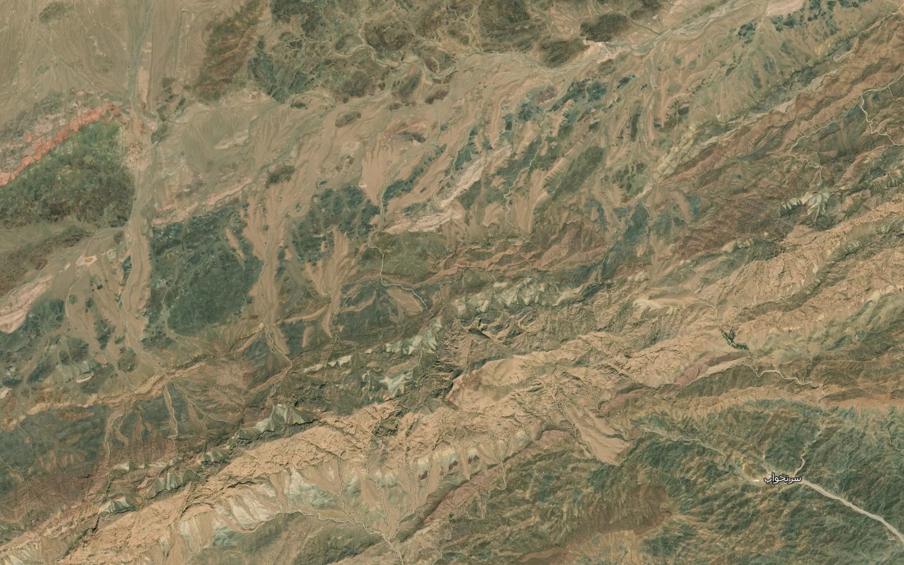 Satellite map of the Cheshmeh-ye Such