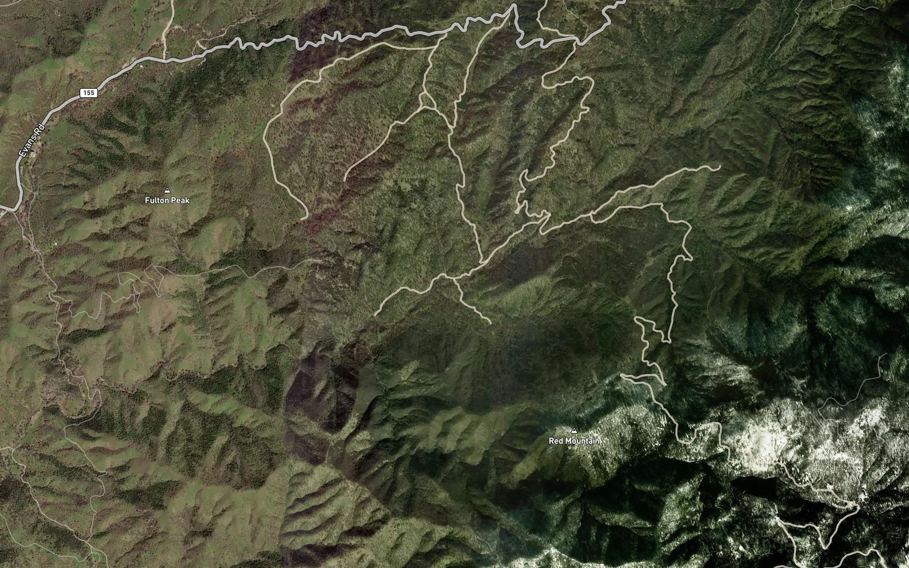 Satellite map of the Bohna Creek