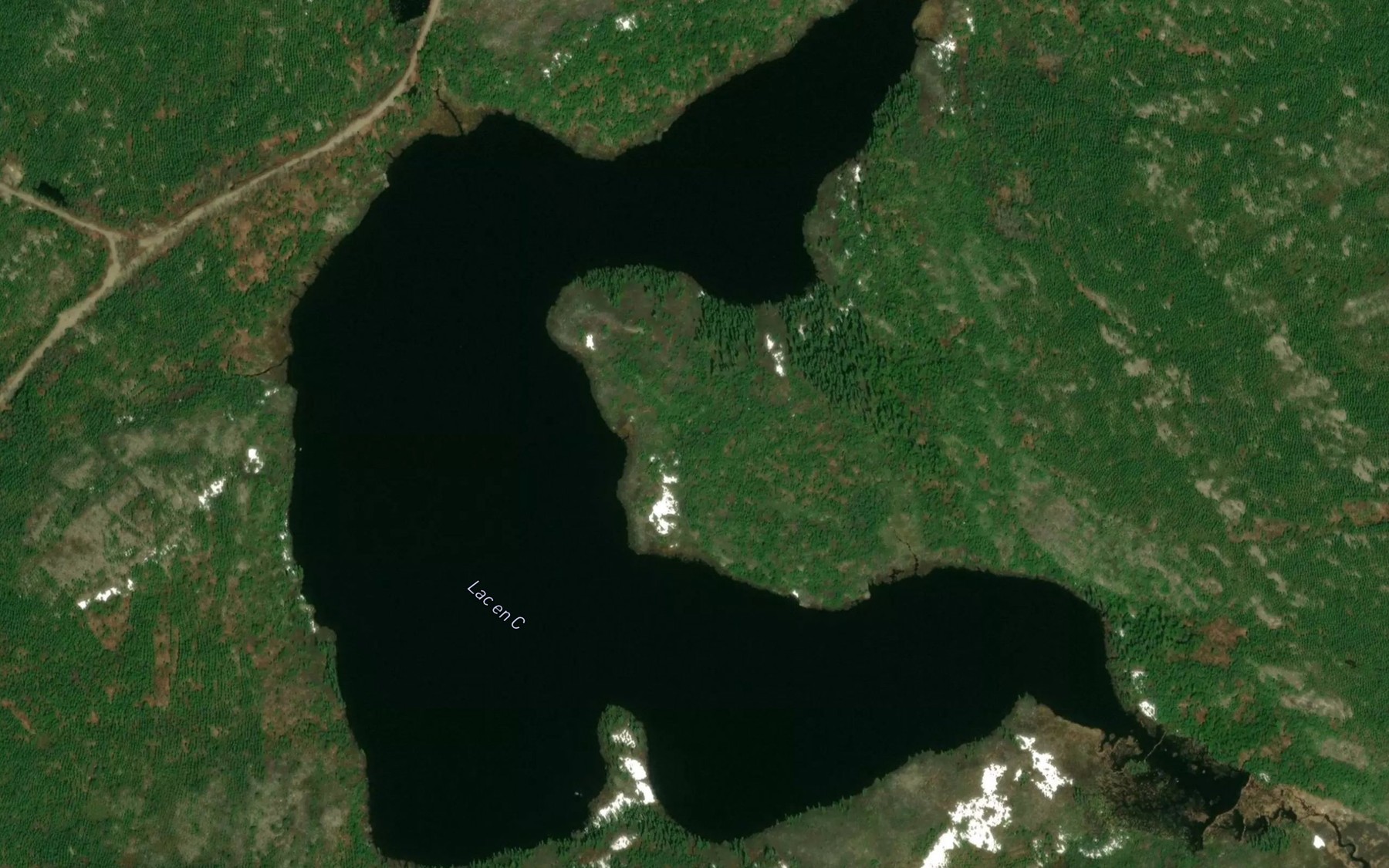 Satellite map of the Lac en C
