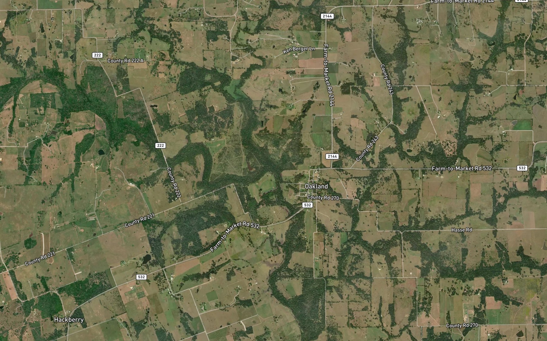 Satellite map of the East Navidad River