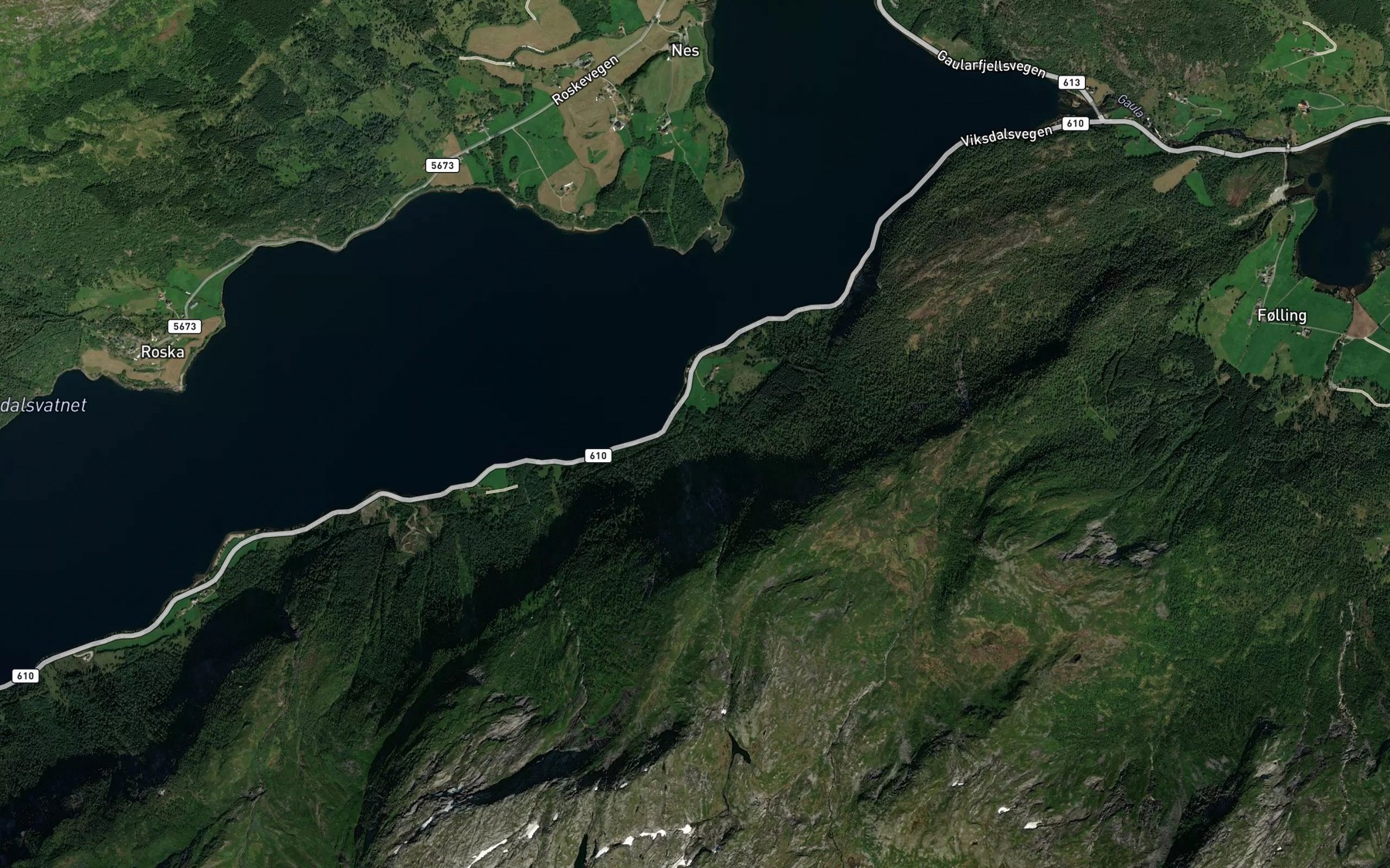 Satellite map of the Geitemjolkgrova