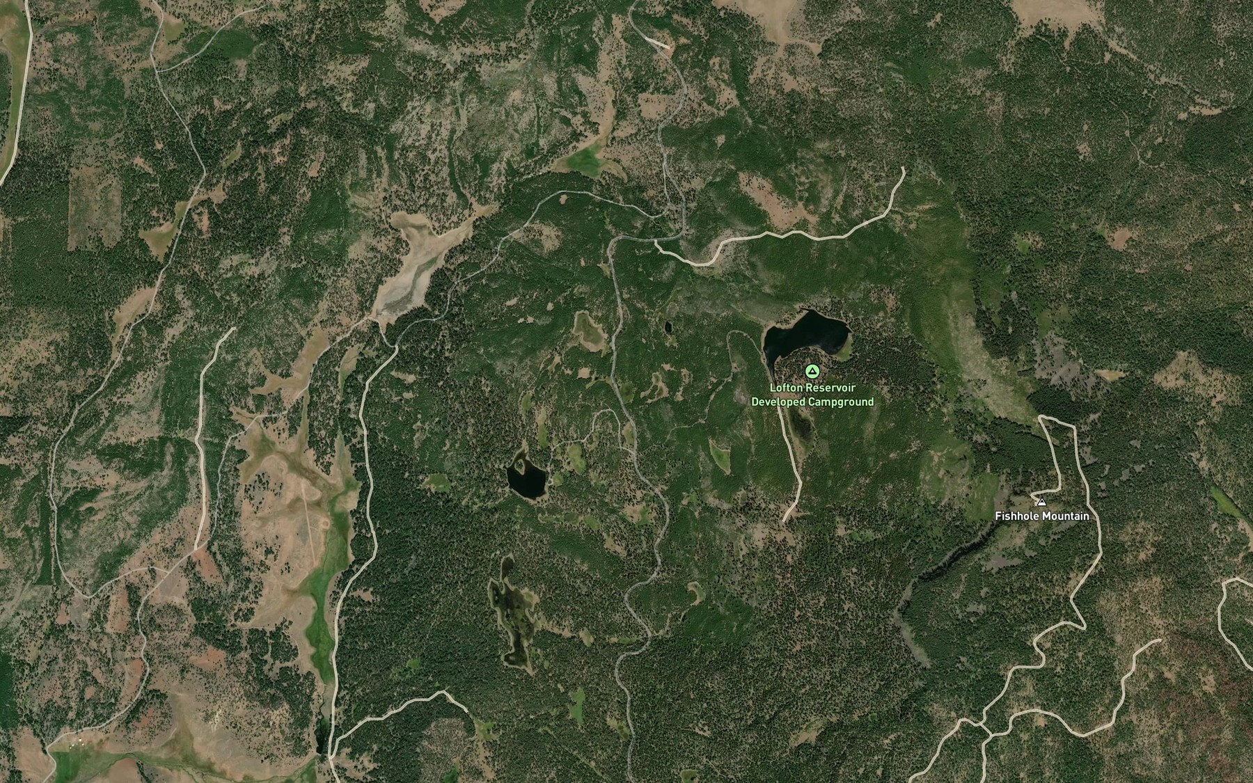 Satellite map of the Tule Pond
